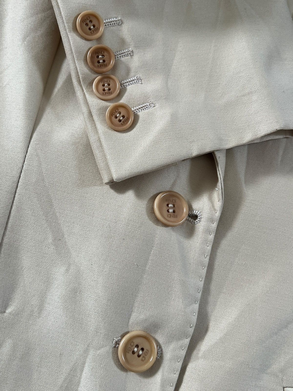 Fendi Fendi Woman Beige Blazer Size M / US 6-8 / IT 42-44 - 7 Thumbnail