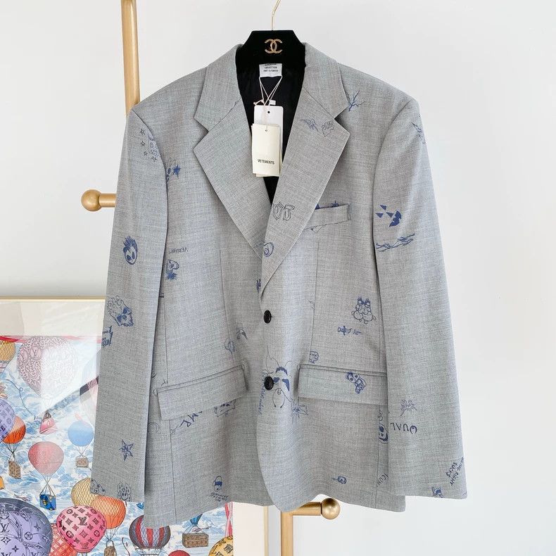 Vetements Vetements Grey Tailored Jacket with Tag Size US S / EU 44-46 / 1 - 2 Thumbnail