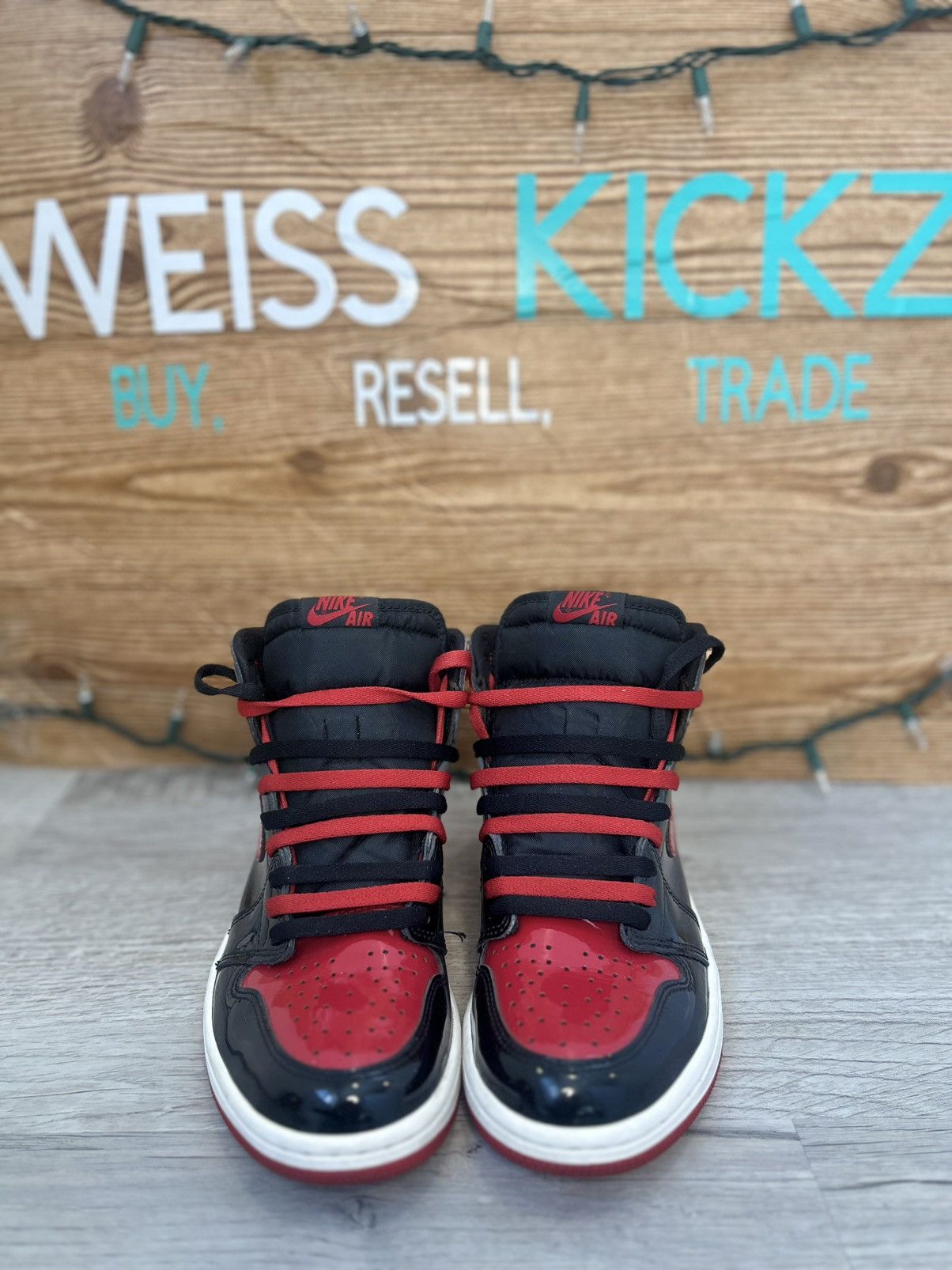 Jordan Brand Jordan 1 patent bred Size US 8.5 / EU 41-42 - 4 Thumbnail