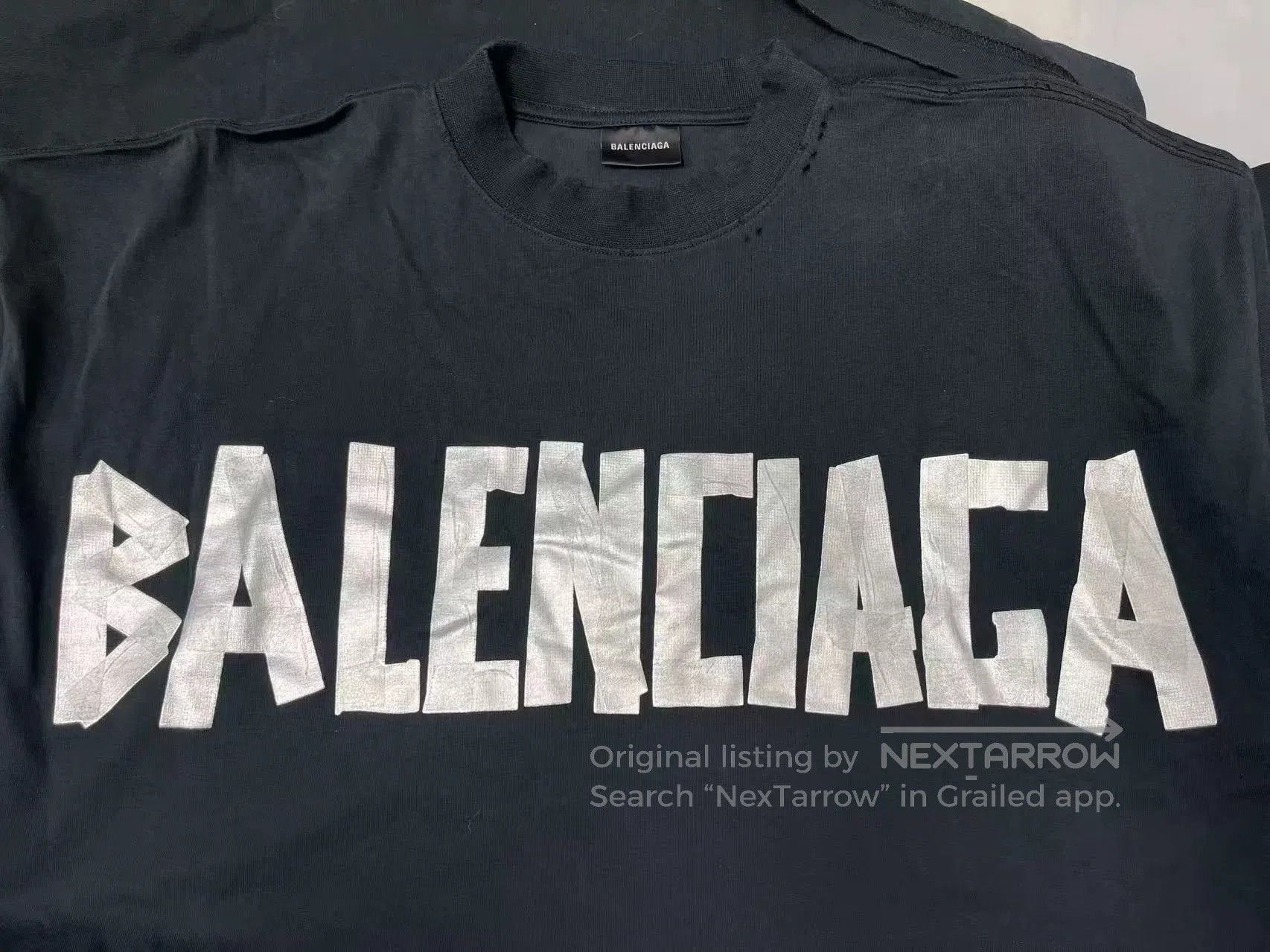 Balenciaga Balenciaga Letter Print Short Sleeve Dress. Size US 36 / EU 52 - 3 Thumbnail