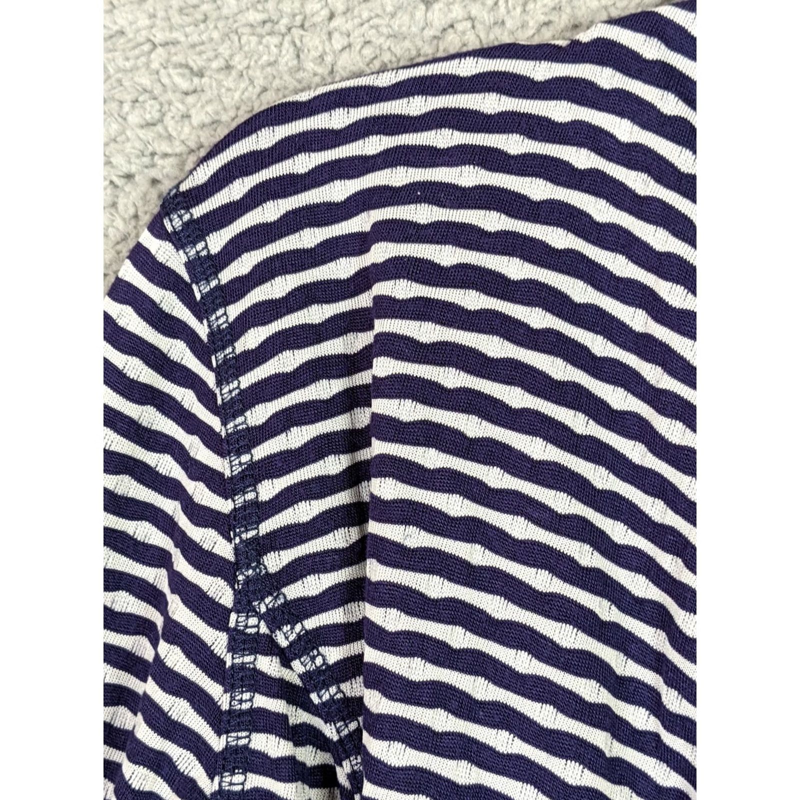 Market Market spruce Women's knit top blue white open front long sleeve size M Size M / US 6-8 / IT 42-44 - 6 Thumbnail