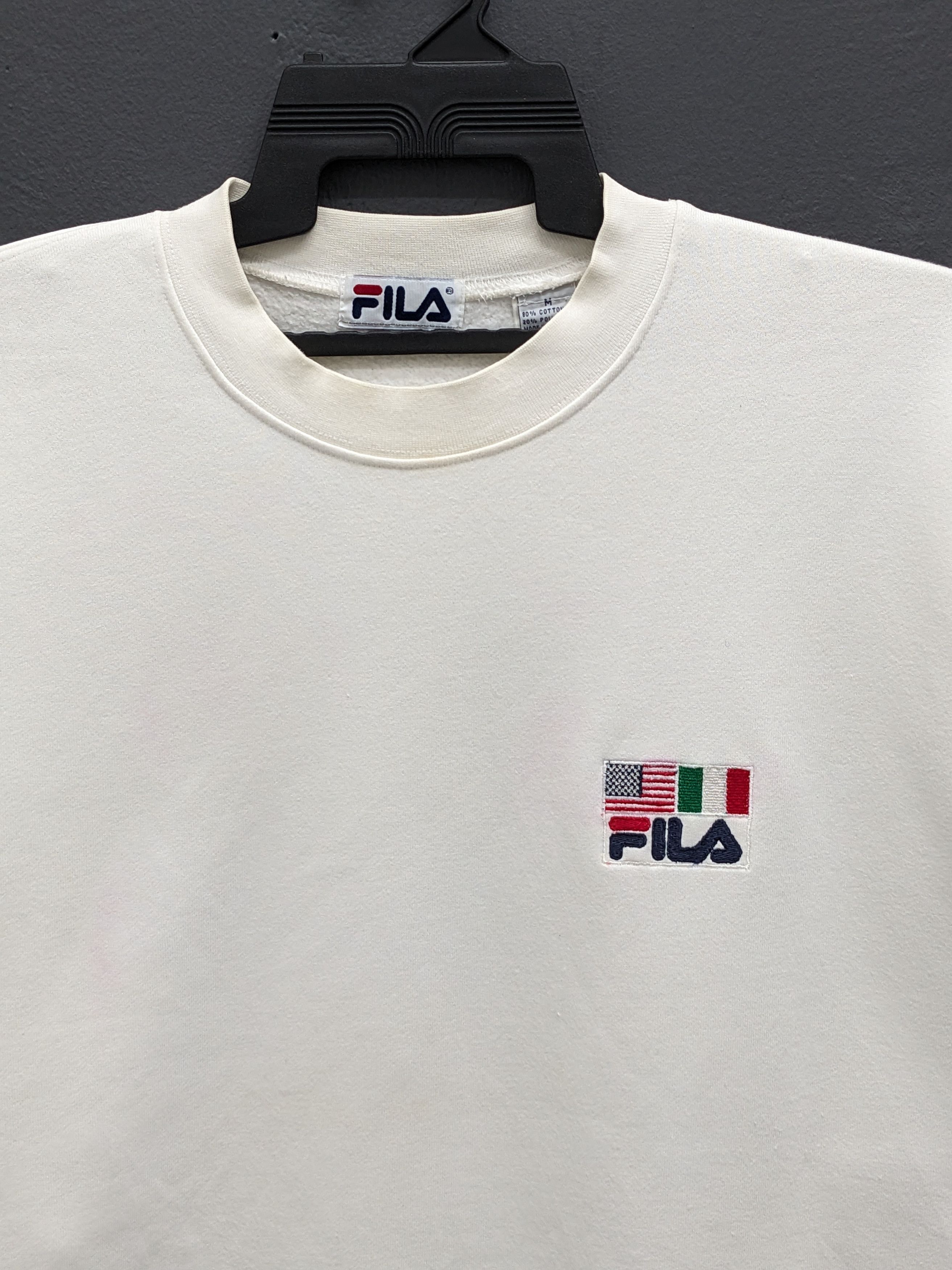 Fila Vintage 90s FILA Flag Logo Crewneck Sweatshirt Size US M / EU 48-50 / 2 - 4 Thumbnail