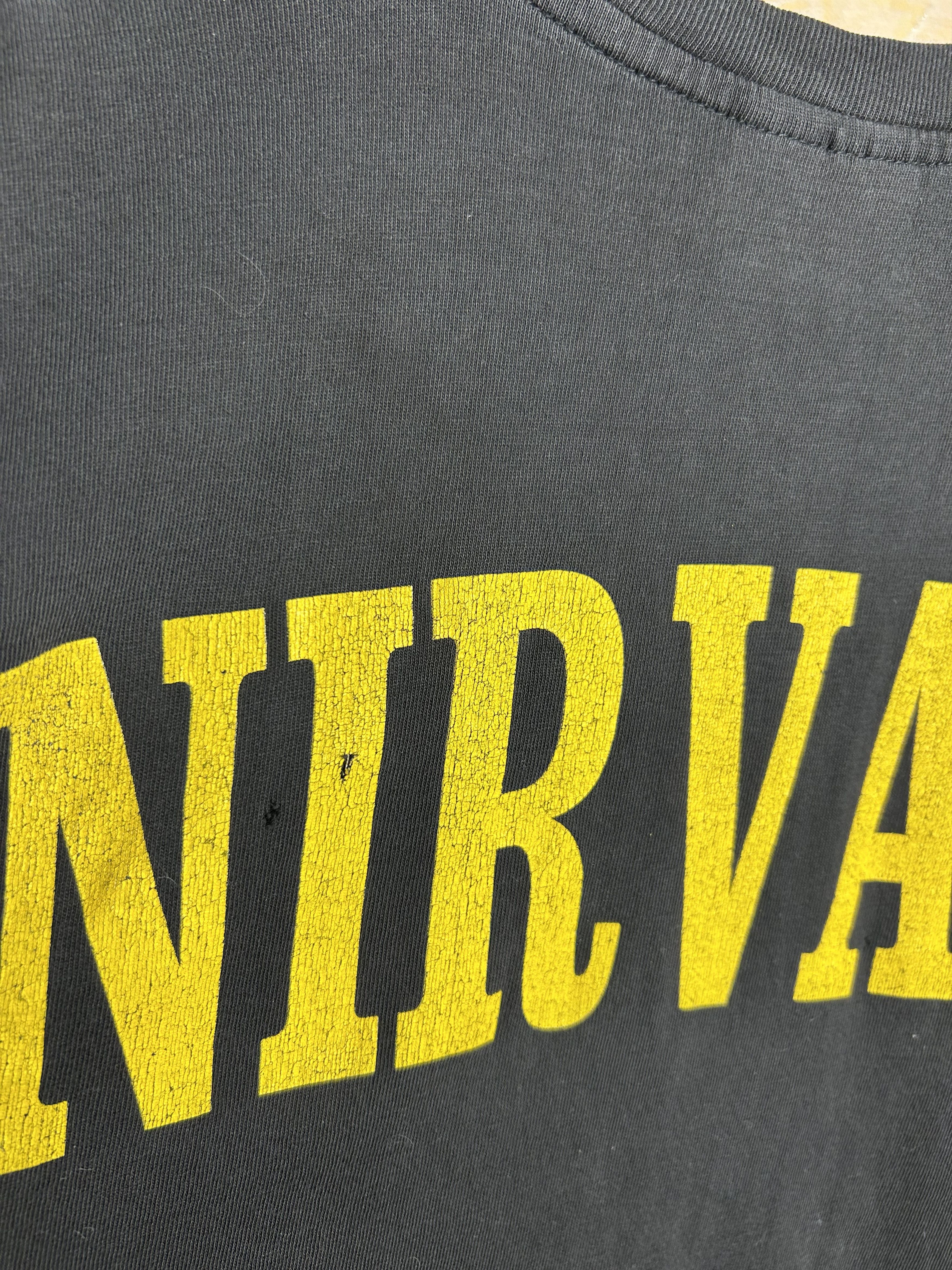 Band Tees Vintage 90s Nirvana Kurt Cobain Rock Band T-shirt Size US L / EU 52-54 / 3 - 22 Thumbnail