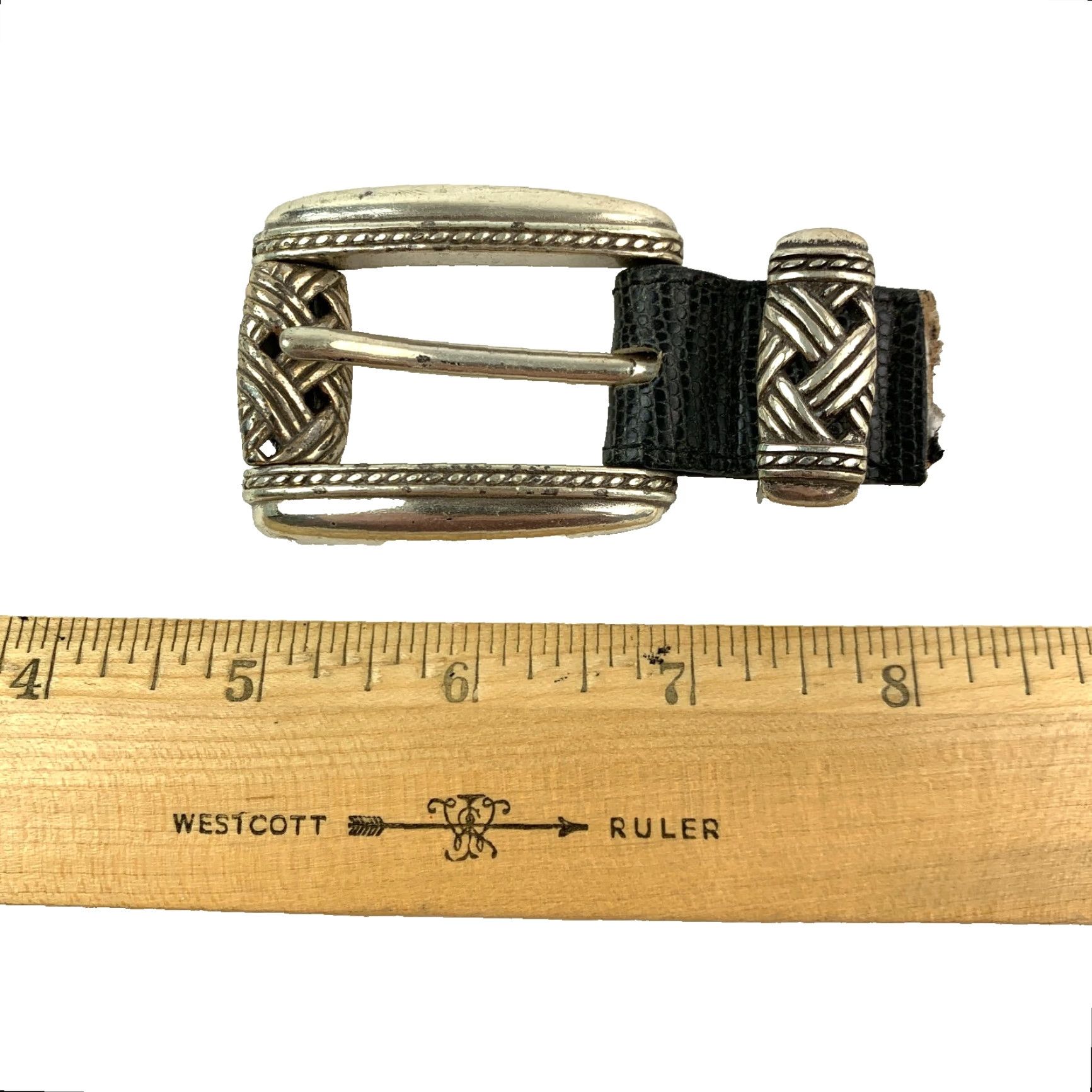 Vintage VINTAGE Belt Buckle Western Buckle Man Metal Cut Off DIY Repair Unbranded City? Size ONE SIZE - 5 Thumbnail