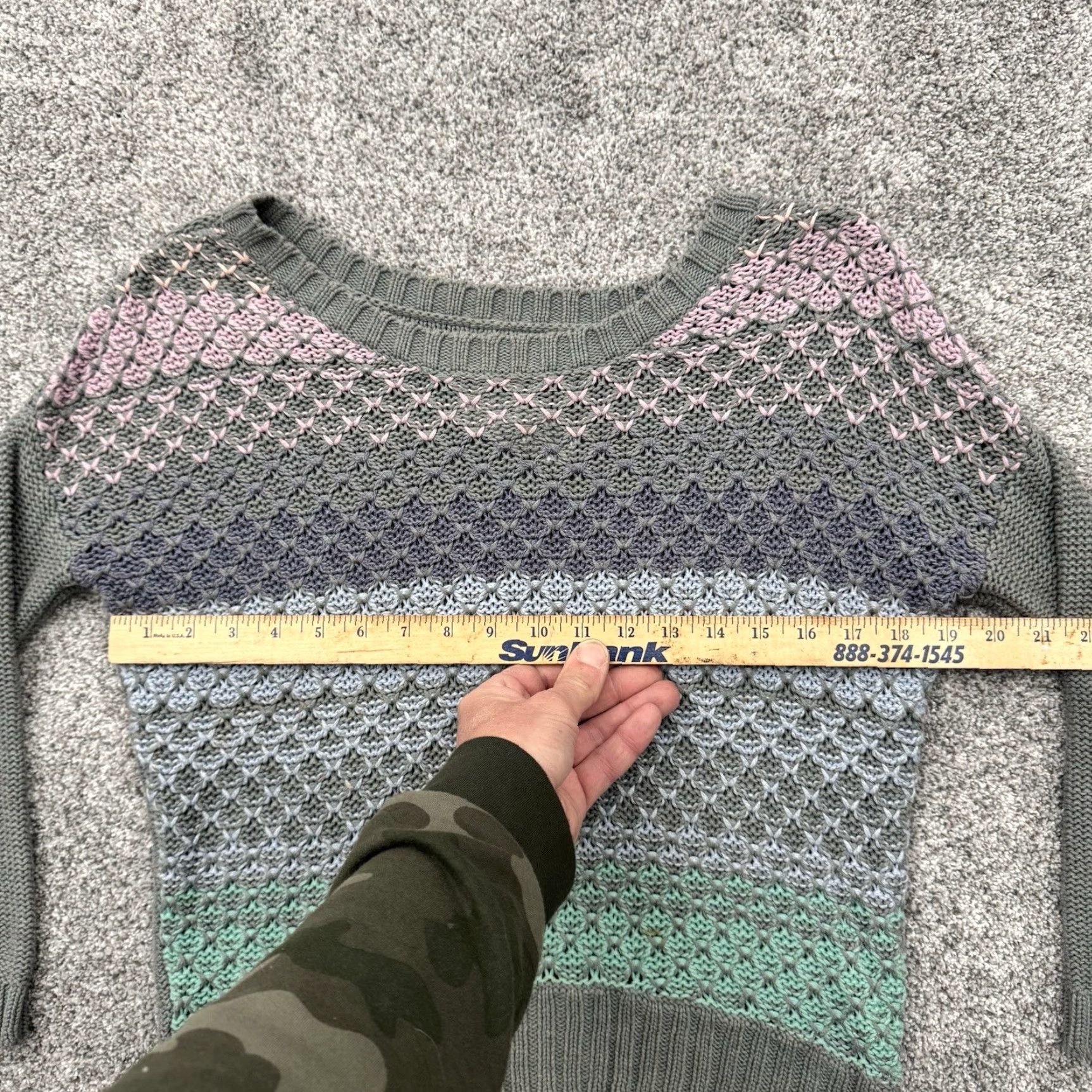 American Eagle Outfitters American Eagle Sweater Womens XS Crochet Knit Boho Grandmacore Cozy Slouchy 2013 Size XS / US 0-2 / IT 36-38 - 3 Thumbnail
