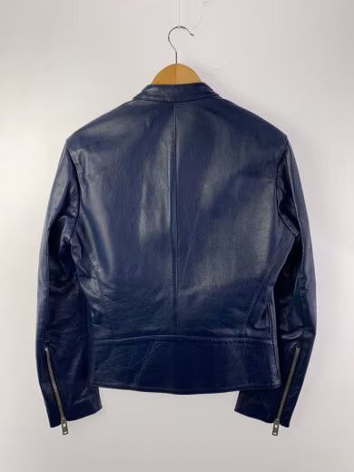 Maison Margiela Maison Margiela Single Leather Rider Jacket 46 Navy Size US S / EU 44-46 / 1 - 2 Thumbnail