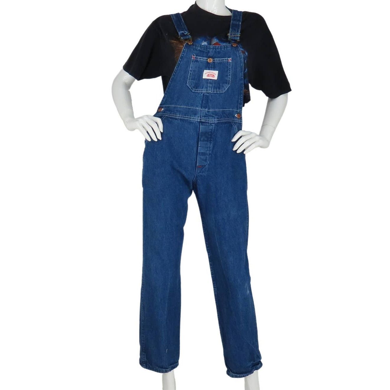 Other Round House Farmer Workwear Festival Denim Jean Overalls 28 Size 28" / US 6 / IT 42 - 2 Thumbnail
