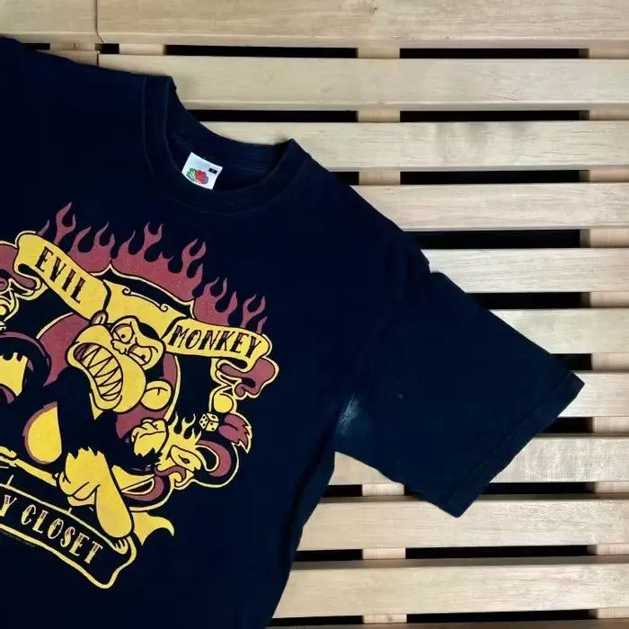Cartoon Network × Vintage Mens T Shirt Vintage Evil Monkey In My Closet 2008 Size S Size US S / EU 44-46 / 1 - 2 Thumbnail