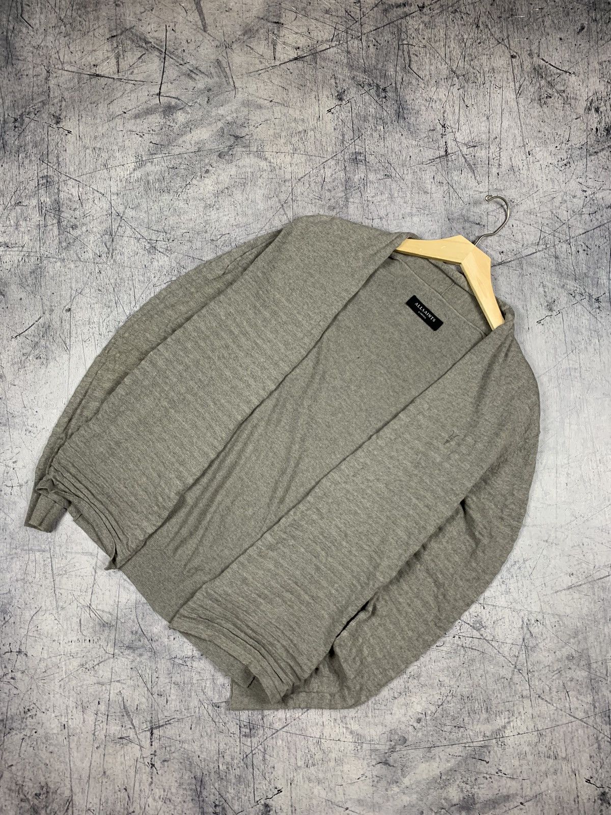 Allsaints Designer Allsaints Wherry Cardigan Open Striped Size US XS / EU 42 / 0 - 1 Thumbnail