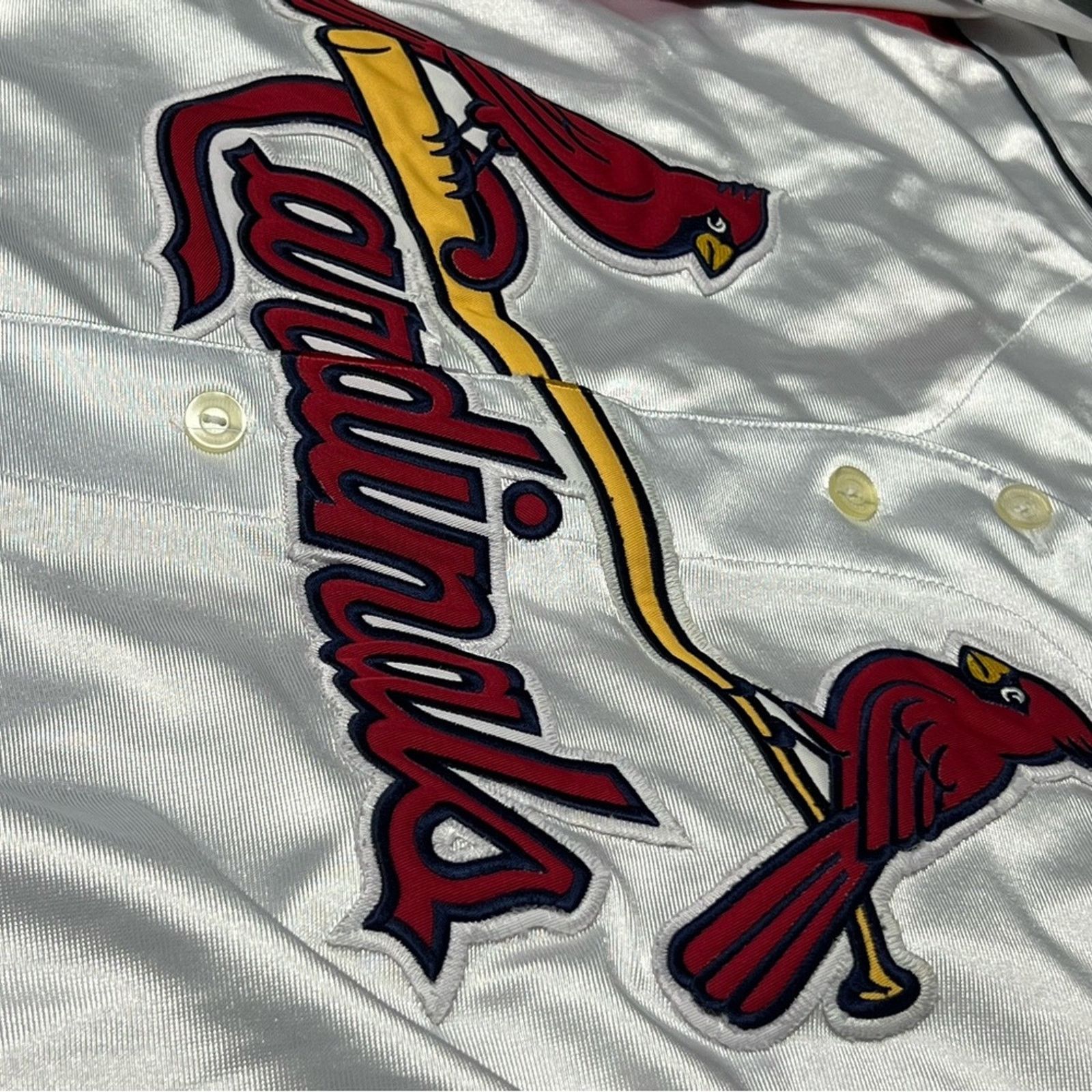 Majestic J.D. Drew St Louis Cardinals Button Jersey Majestic RARE Size US L / EU 52-54 / 3 - 4 Thumbnail