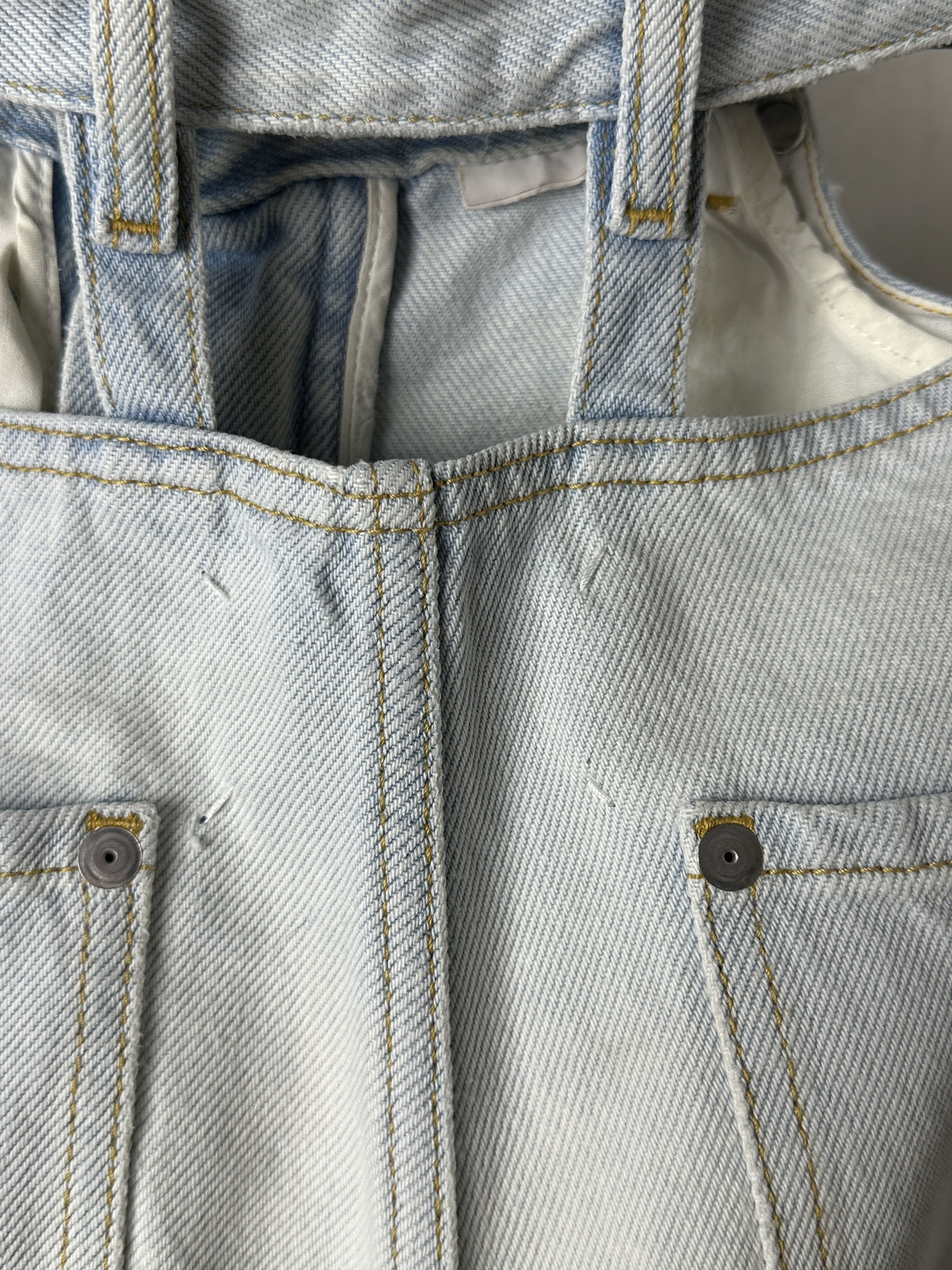 Maison Margiela Maison Margiela Cut Out Wide Leg Jeans Size 26" / US 2 / IT 38 - 5 Thumbnail
