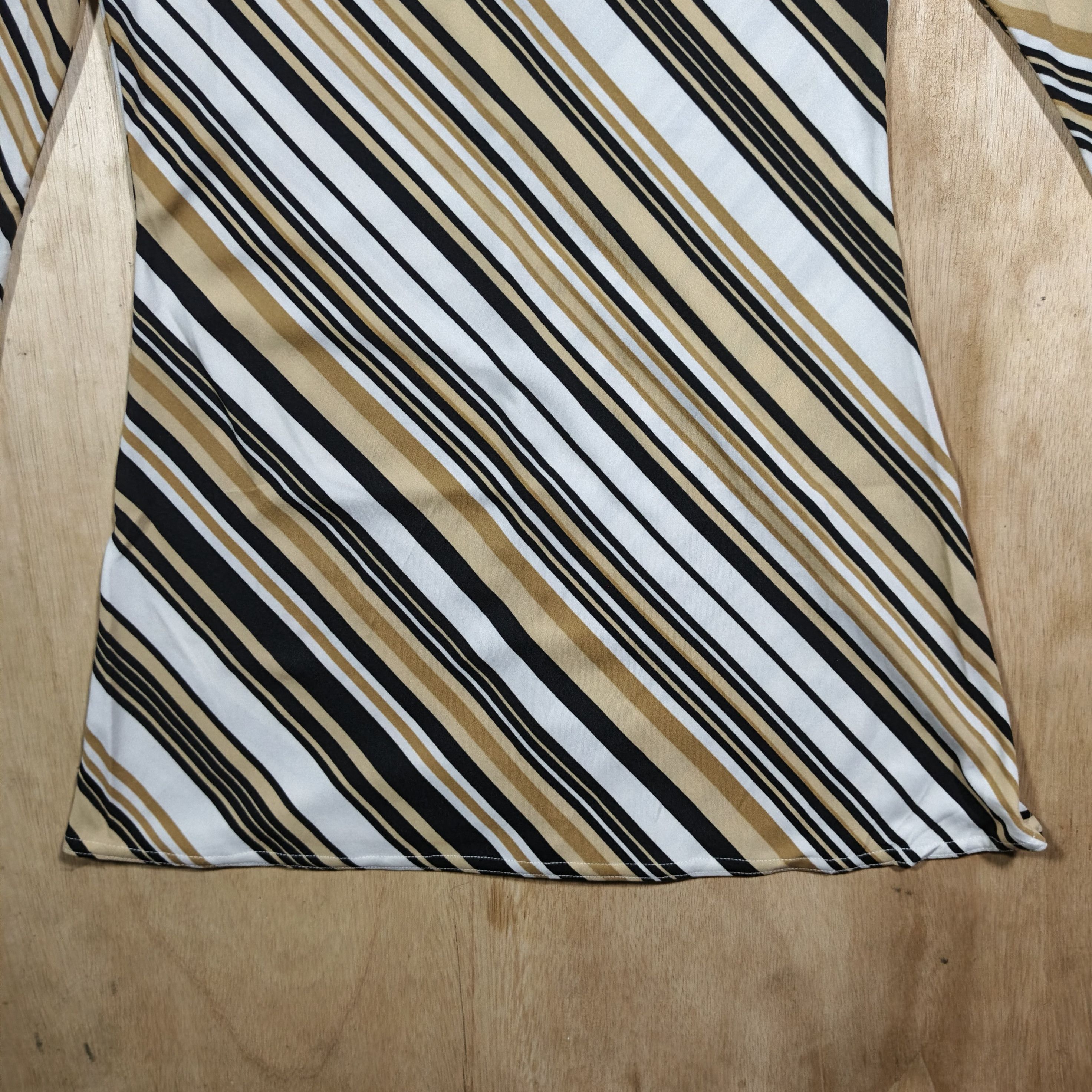 Morgan De Toi Morgan De Toi Striped Chevron V-neck Longsleeve Top Size M / US 6-8 / IT 42-44 - 8 Thumbnail