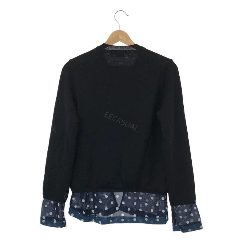 Comme des Garcons Comme Des Garcons Wool sweater cardigan chiffon polka-dot Size S / US 4 / IT 40 - 2 Thumbnail