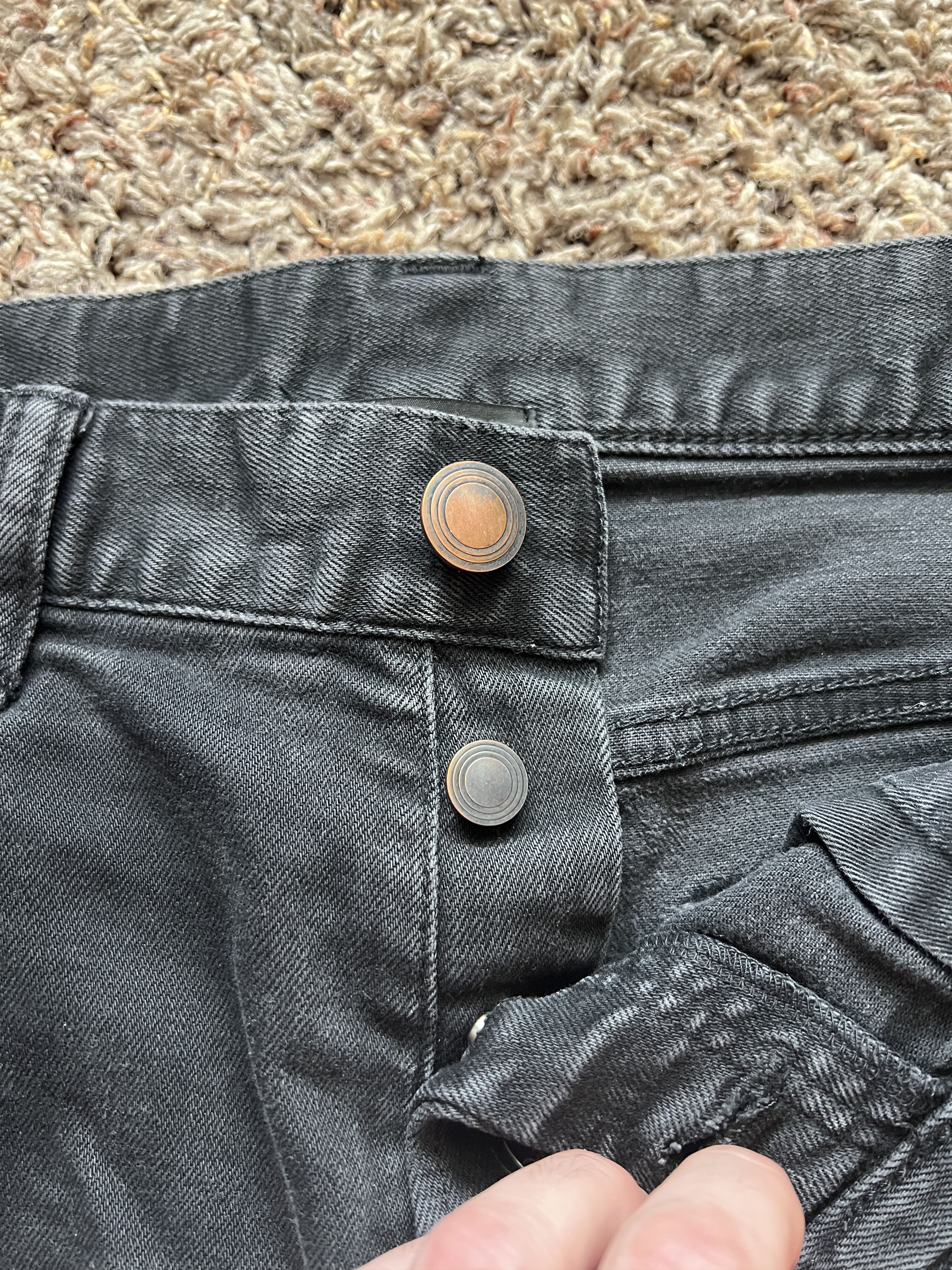John Elliott The Cast 2 Carbon Black Denim (2017) Size US 32 / EU 48 - 3 Thumbnail