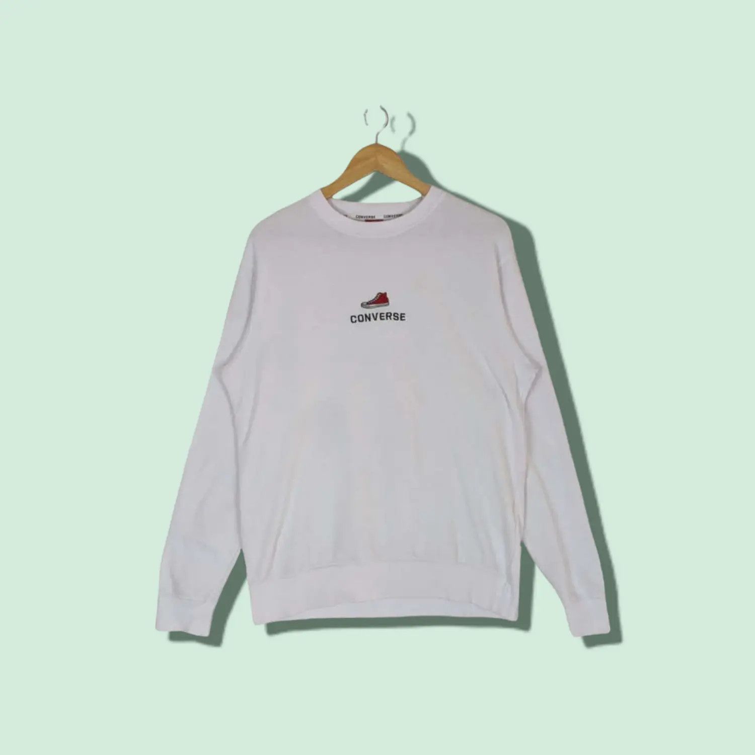Converse CONVERSE All Star Shoes Jumper Sweatshirt Size US M / EU 48-50 / 2 - 1 Thumbnail