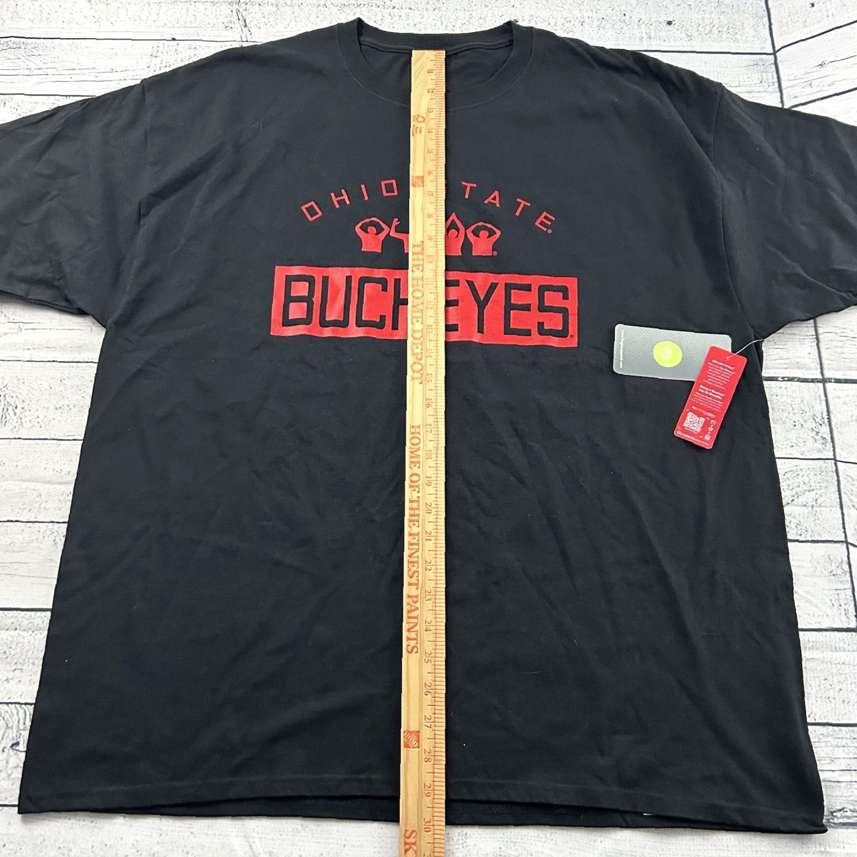 Vintage PRO Edge Ohio State Buckeyes Short Sleeve T Shirt Men's 2XL Black Size US XXL / EU 58 / 5 - 2 Thumbnail
