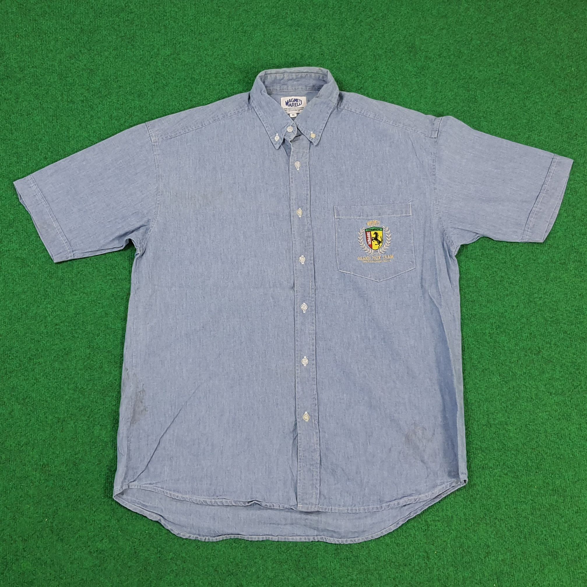 Ferrari × Vintage Vintage Ferrari Magneti Marelli Motorsports Racing Shirt Size US L / EU 52-54 / 3 - 1 Thumbnail