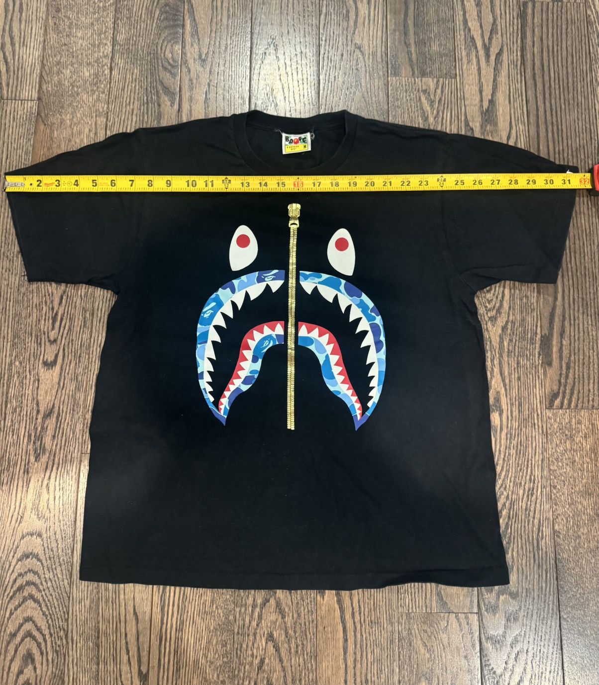 Bape Bape Shark Tee Size US M / EU 48-50 / 2 - 10 Thumbnail