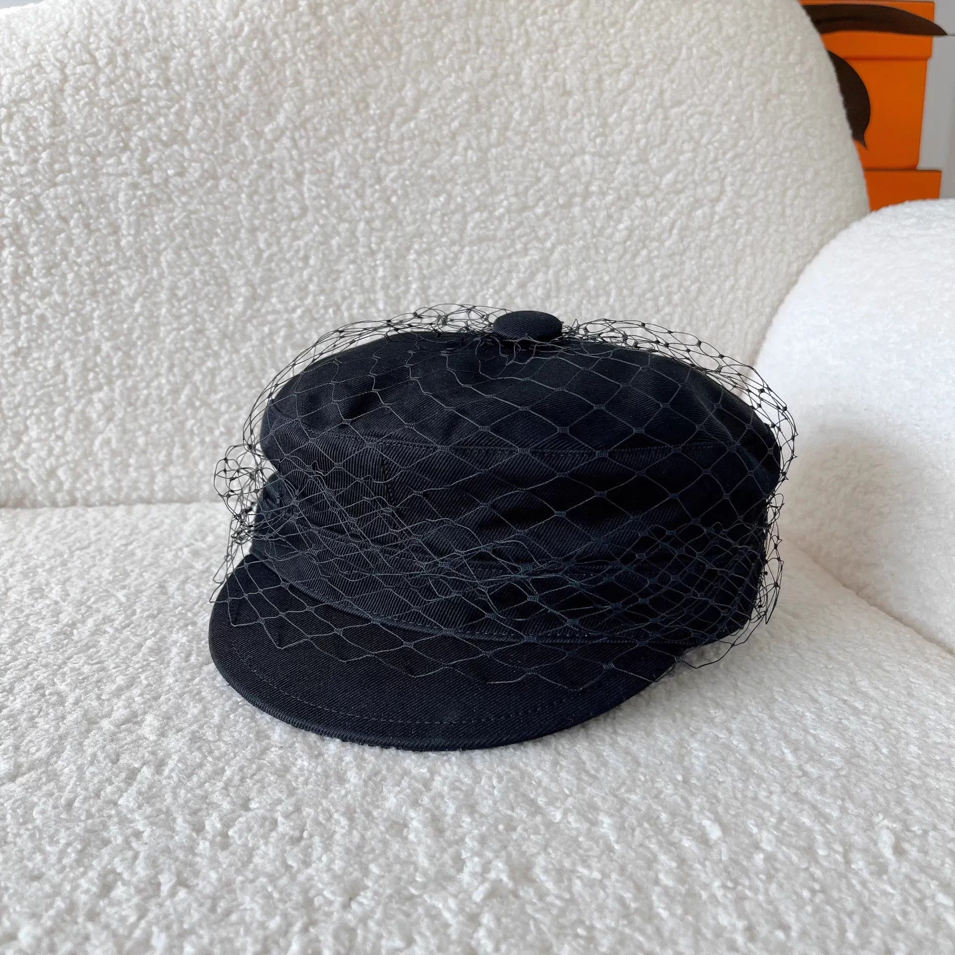 Dior Dior Black Tulle Beret 58cm Size ONE SIZE - 1 Thumbnail
