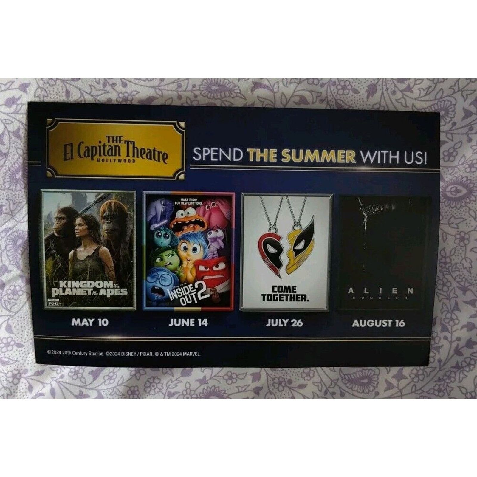 Marvel Comics Deadpool & Wolverine Heart Dual Necklaces 14” Marvel Studios Size ONE SIZE - 3 Thumbnail