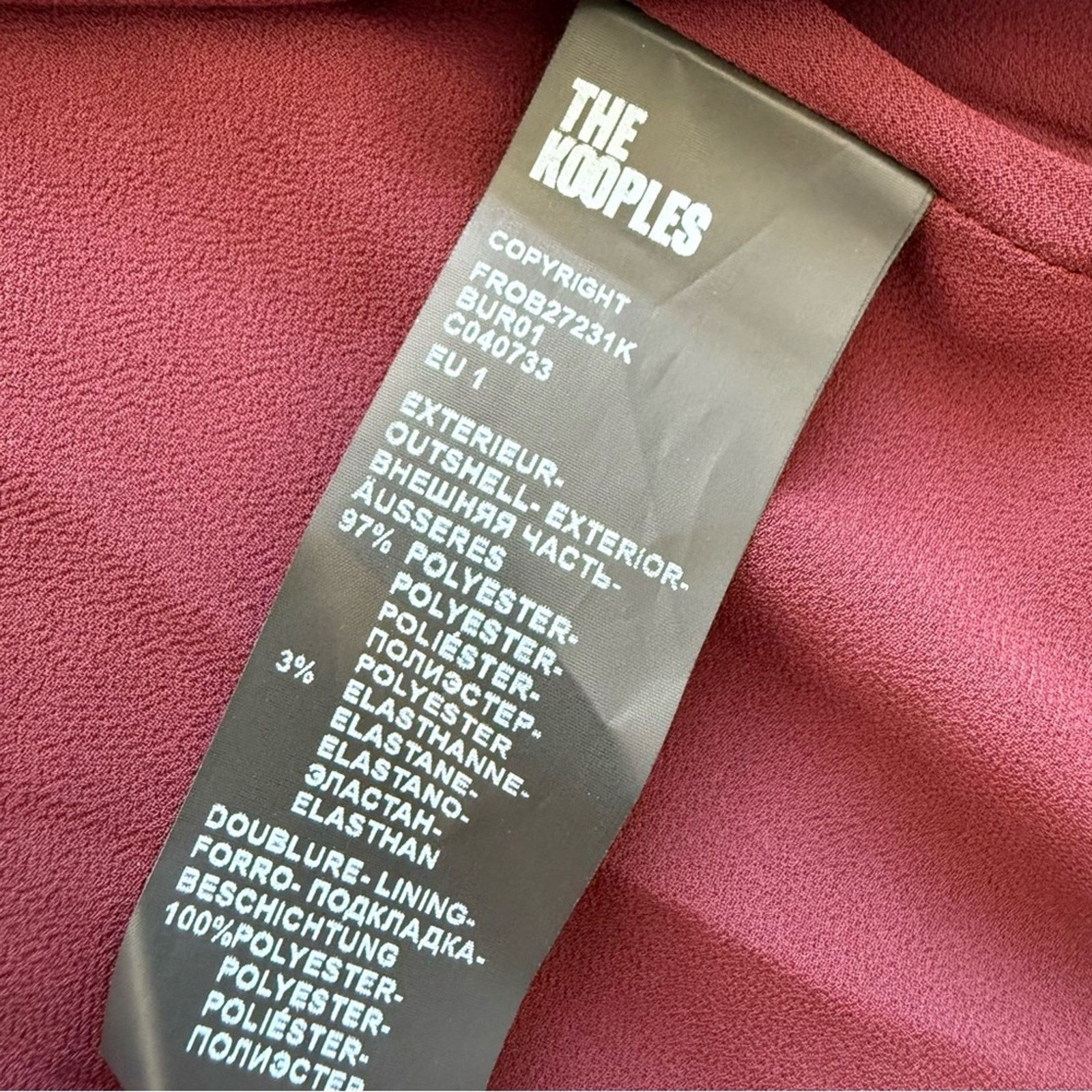 The Kooples NWT!!! The Kooples women velvet dress 1 or M Retail 325$ Size M / US 6-8 / IT 42-44 - 14 Thumbnail