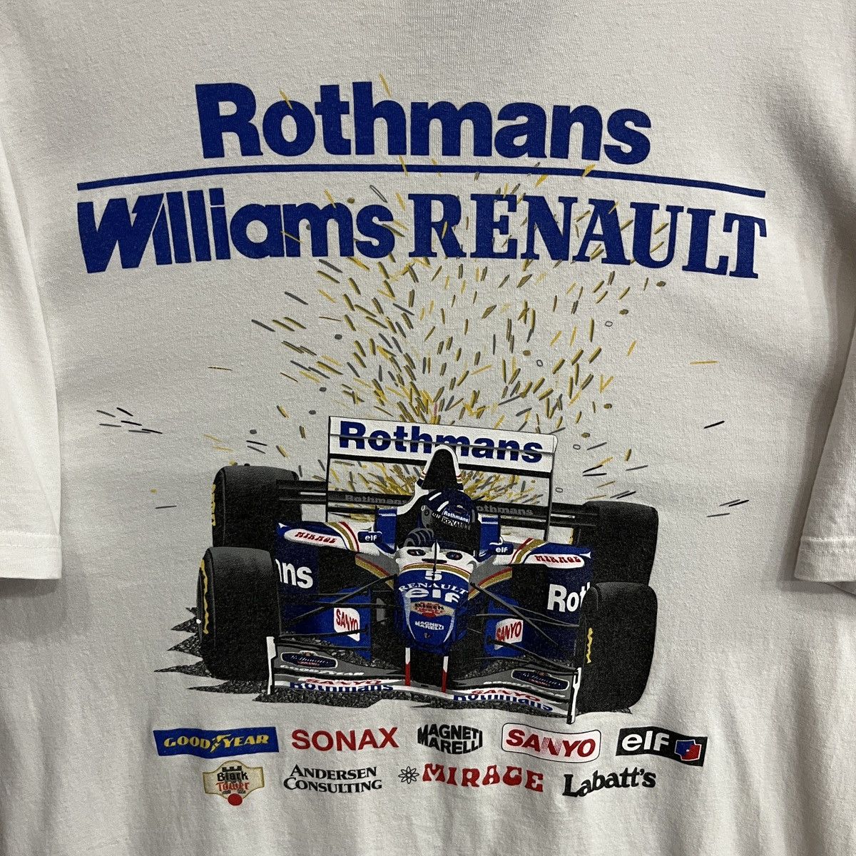 Formula 1 Vintage Rothmans Williams Renault 1996 Goodsports Tee TShirt Size US XL / EU 56 / 4 - 5 Thumbnail
