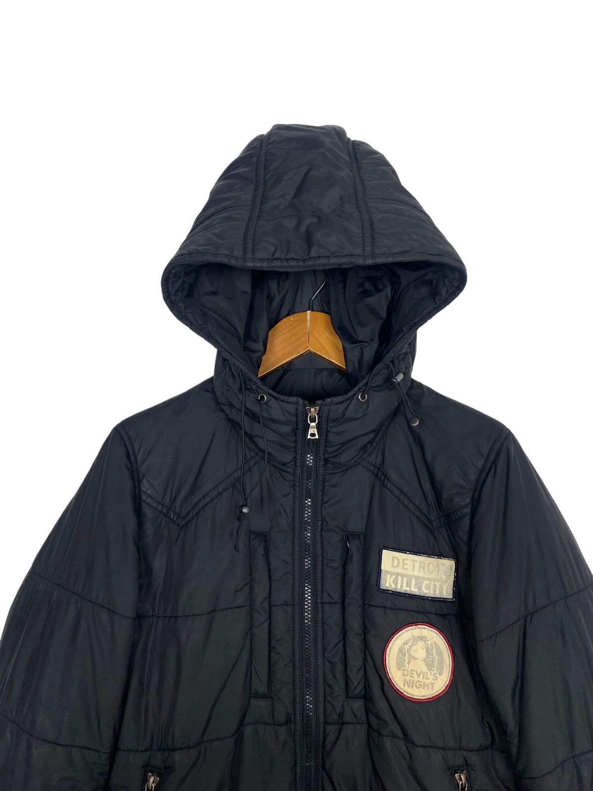 Hysteric Glamour Vtg Hysteric Glamour " Detroit kill city " Puffer Hoodies Size US S / EU 44-46 / 1 - 4 Thumbnail