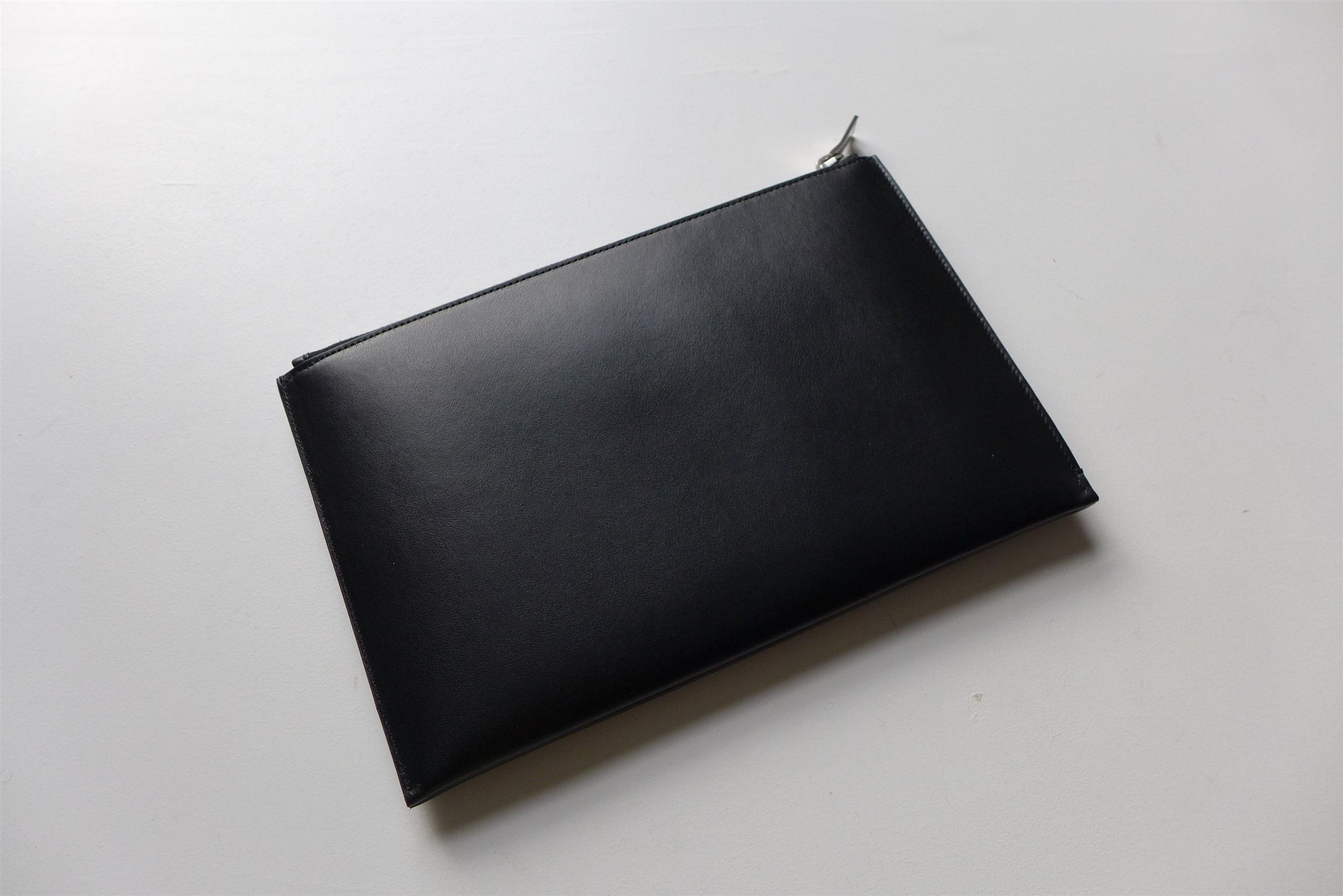 Saint Laurent Paris Saint Laurent Multi Patch Zip Pouch - Black Calf Leather Size ONE SIZE - 4 Thumbnail