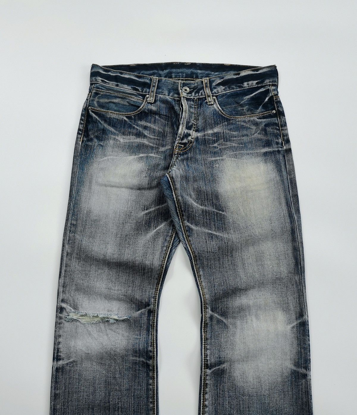 Boycott Boycott Japan Broken Twill Faded Denim Jeans Size US 32 / EU 48 - 3 Thumbnail