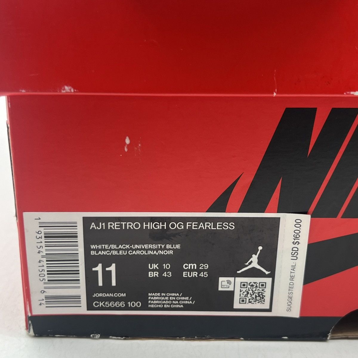 Nike Air Jordan 1 high fearless Size US 11 / EU 44 - 6 Thumbnail