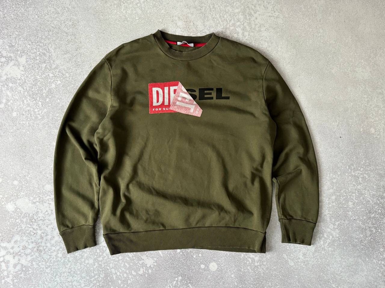 Diesel × Vintage Vintage Diesel Crewneck Sweatshirt Big Central Logo Y2K Rare Size US L / EU 52-54 / 3 - 1 Thumbnail