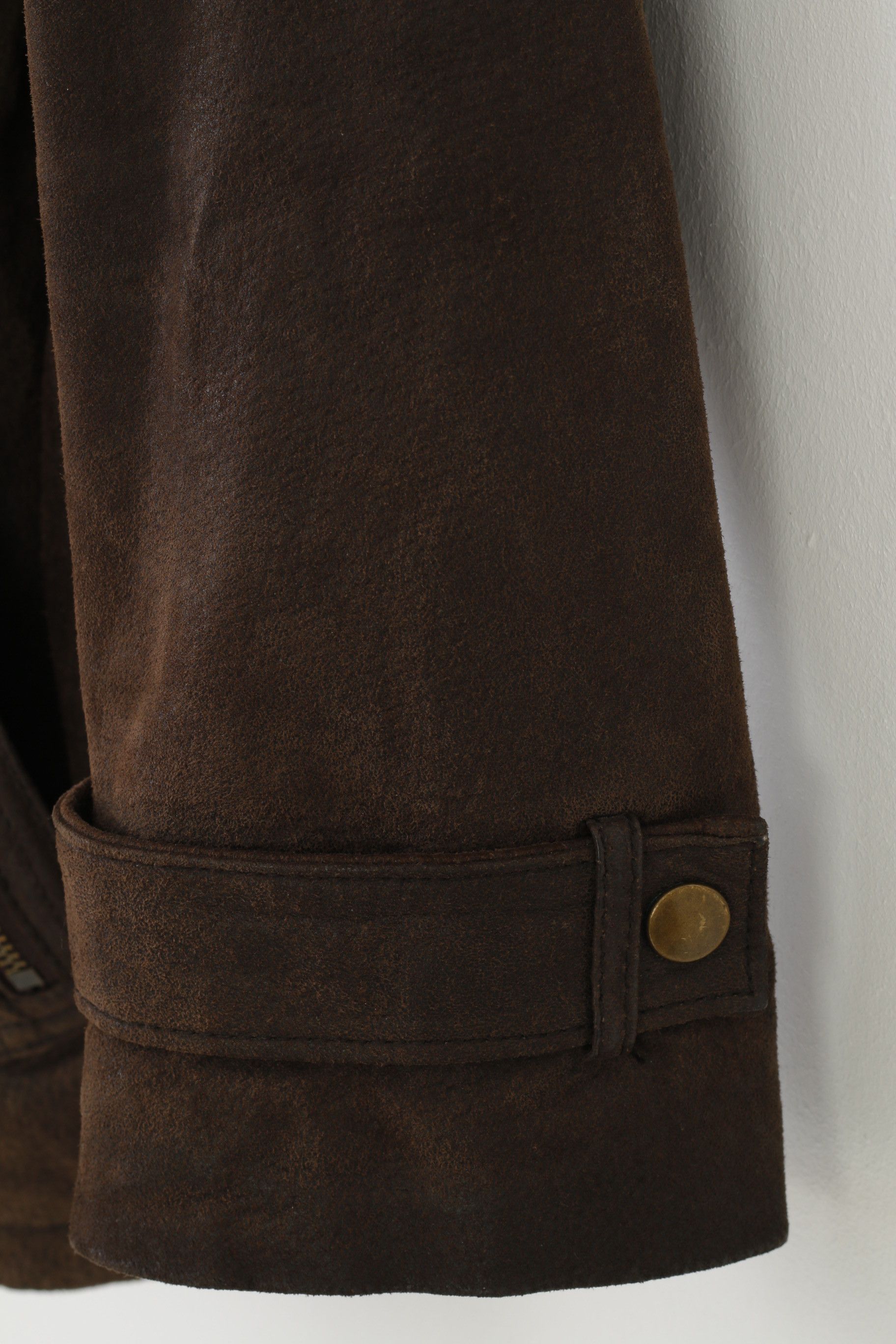 C&A × Vintage C&A Woman 46 (S) Leather Jacket Brown Full Zipper 2202 Size S / US 4 / IT 40 - 3 Thumbnail