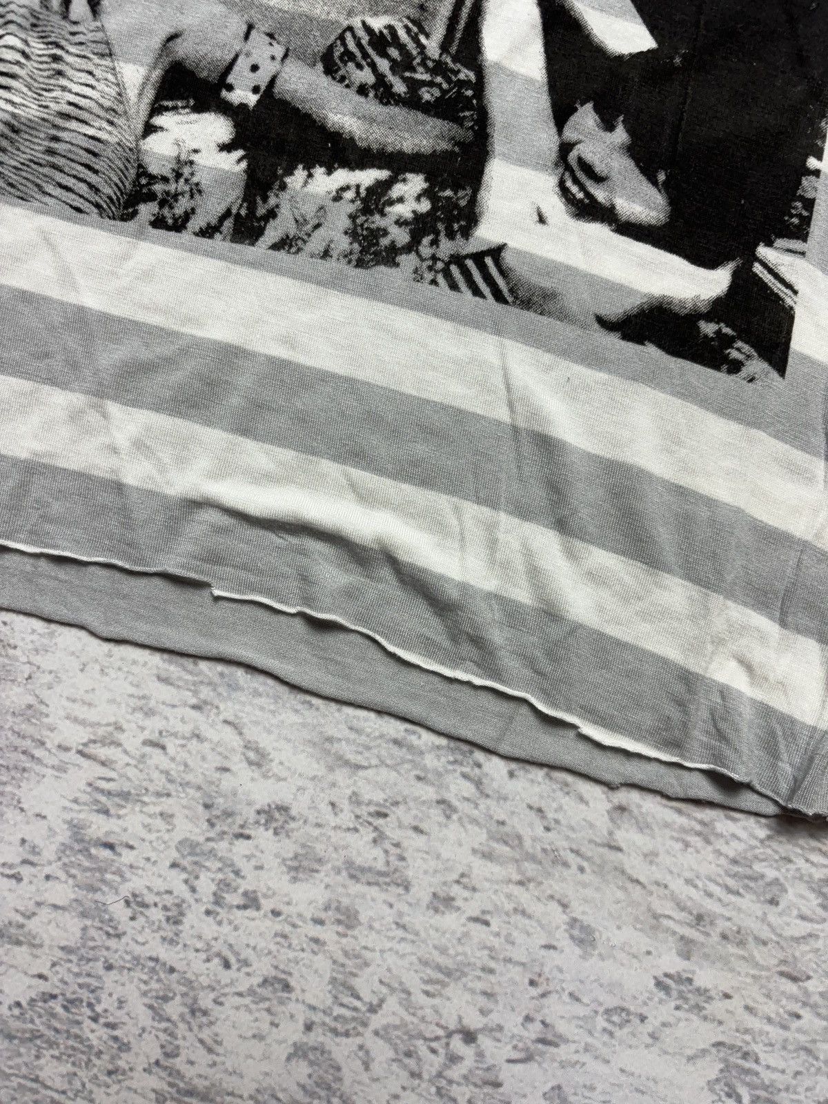 Japanese Brand × Vintage Striped printed vintage skinny t-shirt Size M / US 6-8 / IT 42-44 - 4 Thumbnail