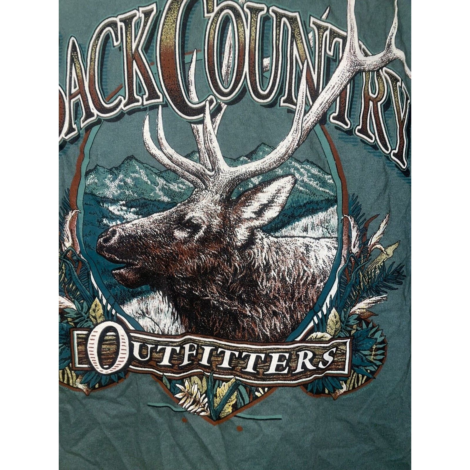 Vintage Vintage Montana Back Country Outfitters Shirt Elk Tee 90s L Size US L / EU 52-54 / 3 - 7 Thumbnail