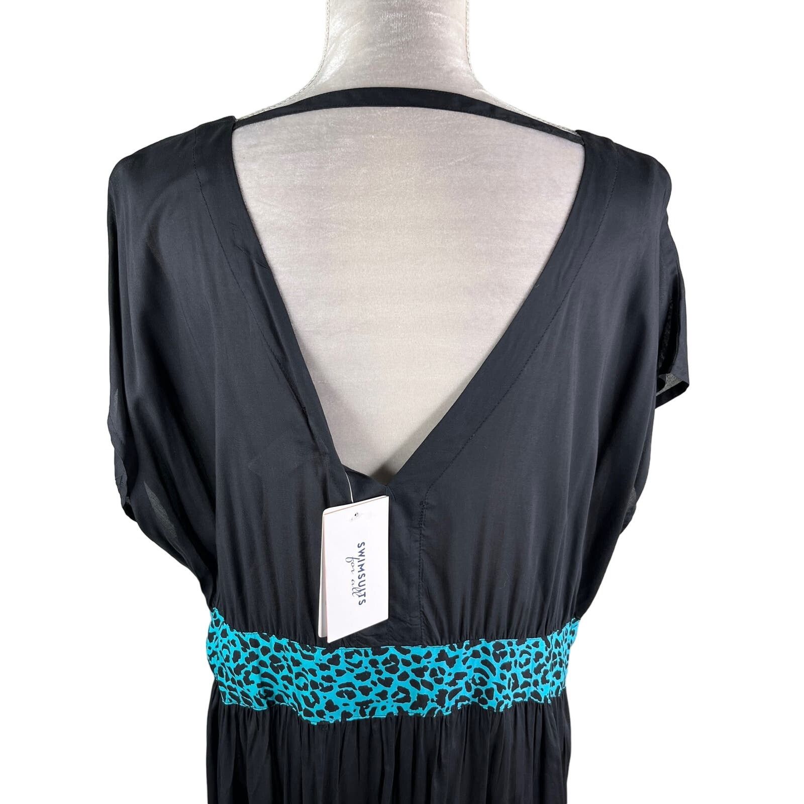 Other Swimsuits For All Coverup Dress 14/16 Black Belt New Size XL / US 12-14 / IT 48-50 - 12 Thumbnail