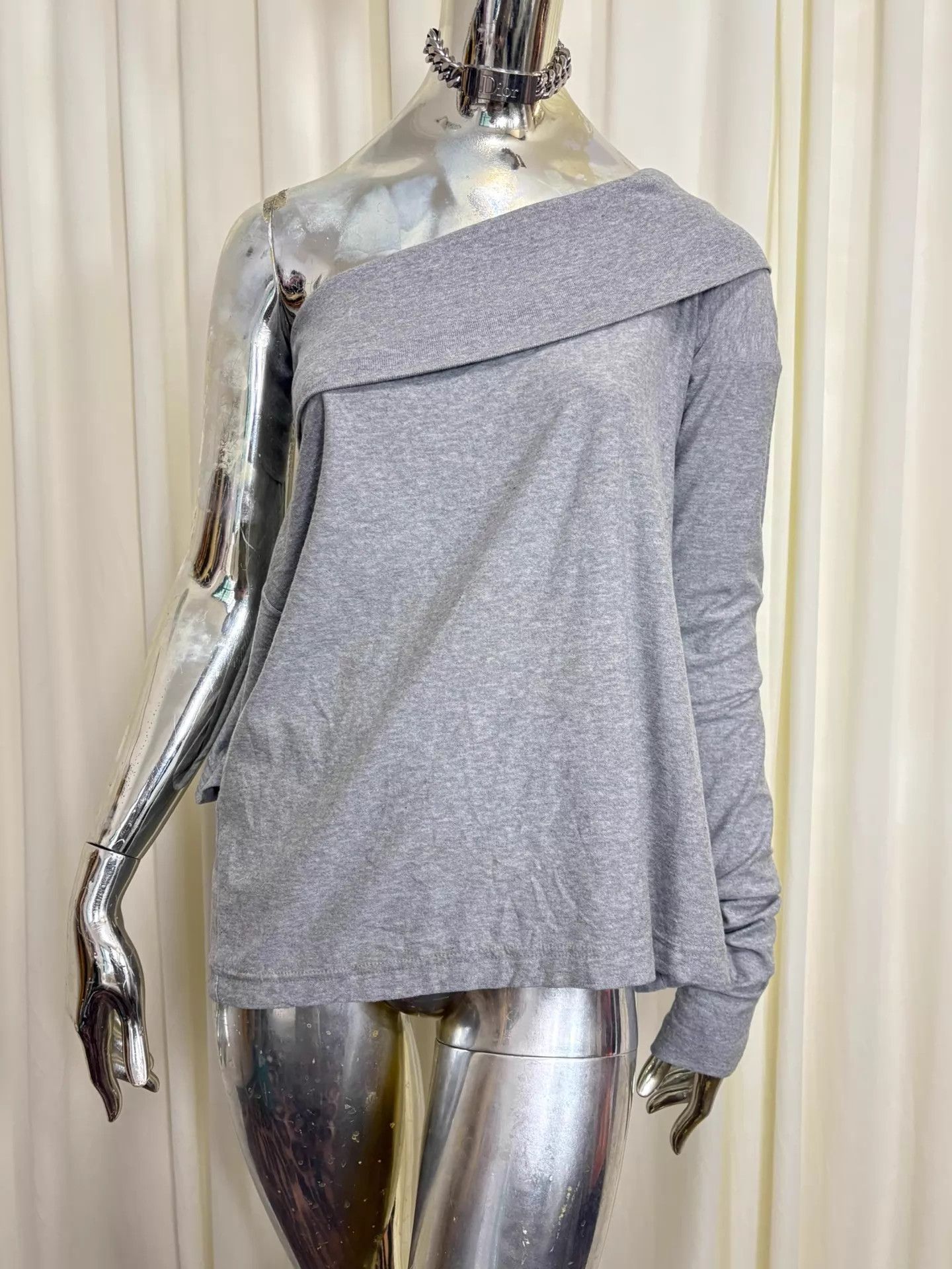 Dolce & Gabbana D&G 03 Runway Vintage Asymmetric Sleeve Versatile Knit Top Size M / US 6-8 / IT 42-44 - 2 Thumbnail