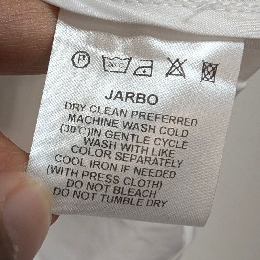 Unknown London Jarbo White Minimalist Button Lightweight Jacket Women 32 Size XXS / US 00 / IT 34 - 4 Thumbnail
