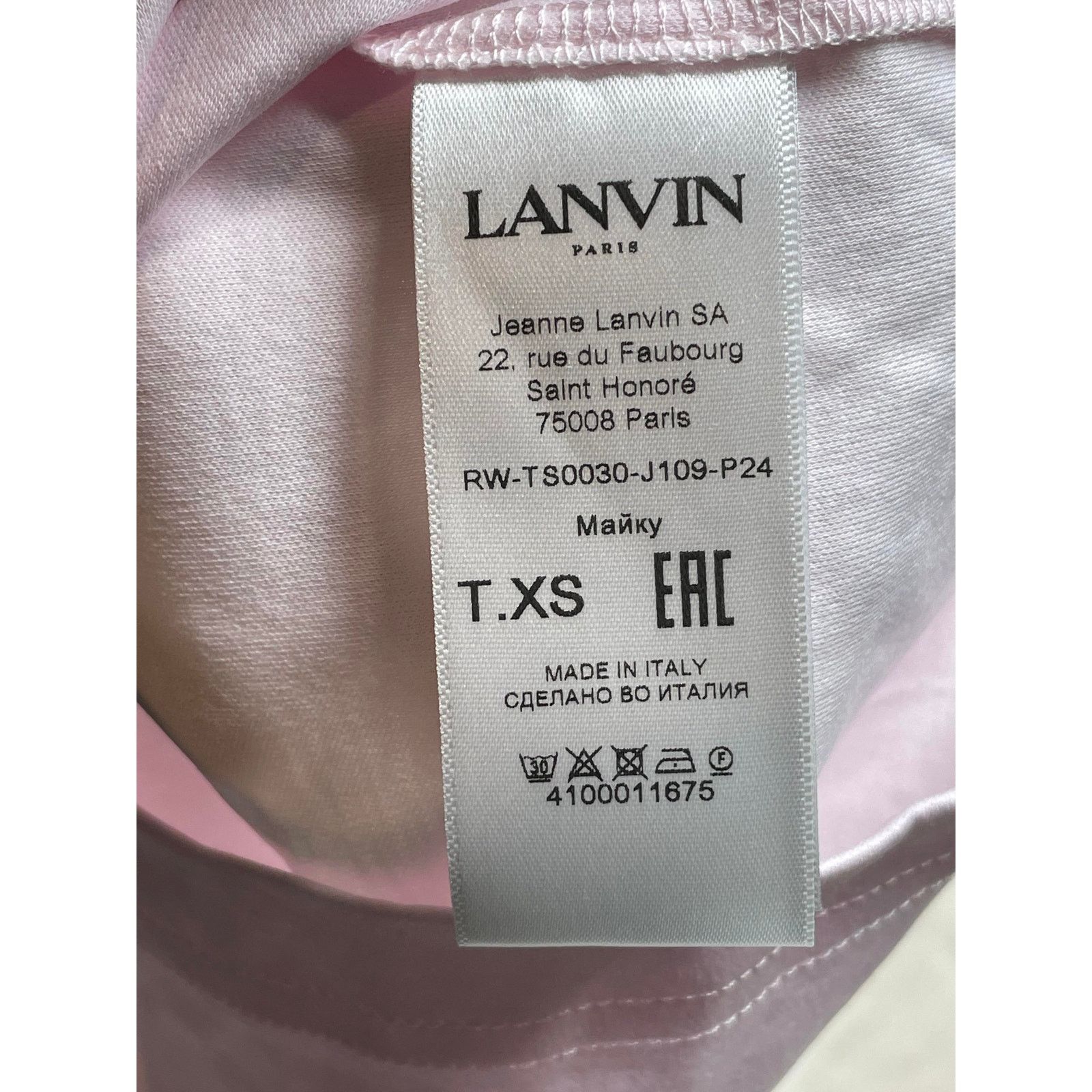 Lanvin Lanvin 'Floral' Pink & Blue Printed Tee Size US XS / EU 42 / 0 - 2 Thumbnail