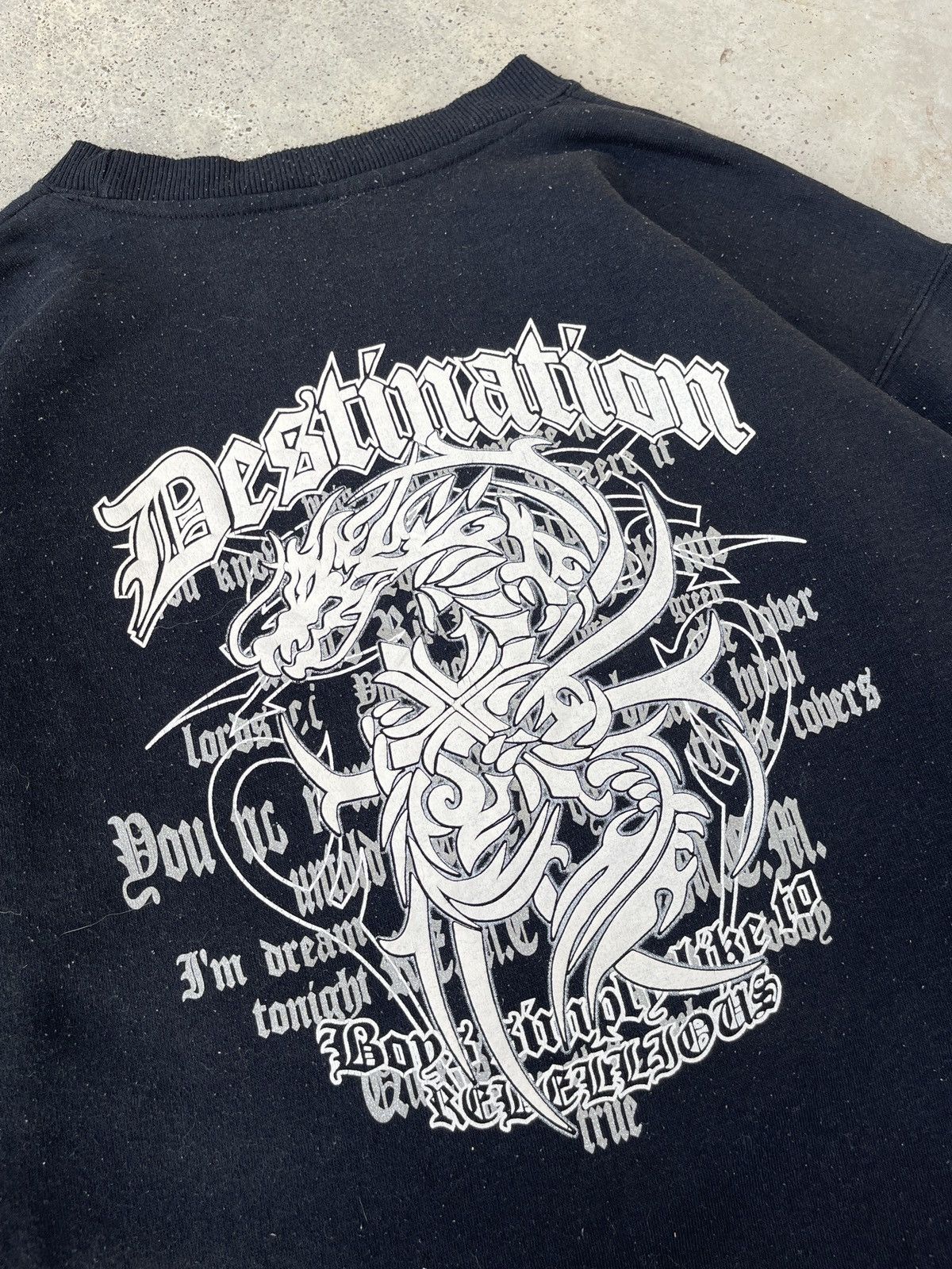 14th Addiction Beaumere Poem Dragon Cross Sweatshirt Size US L / EU 52-54 / 3 - 7 Thumbnail