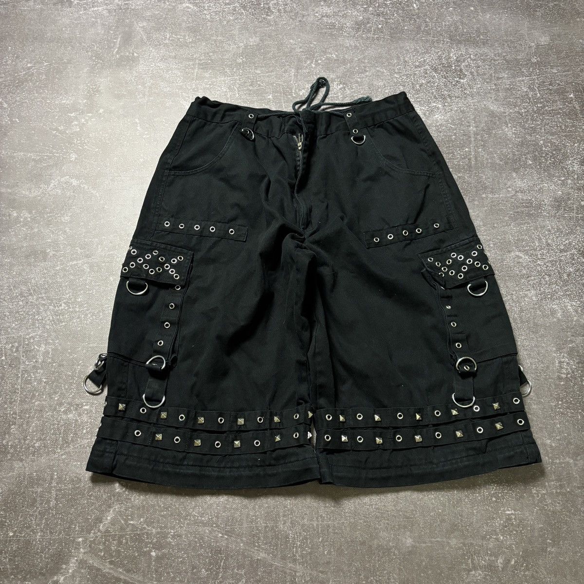 Japanese Brand Y2K tripp nyc type shorts avant garde gothic if six was nine Size US 31 - 1 Thumbnail