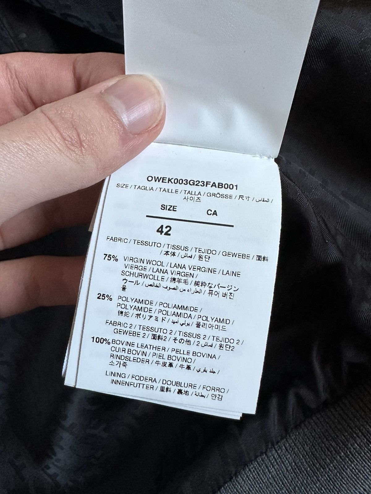 Off-White off white x ac milan 23/24 devil varsity bomber jacket Size US M / EU 48-50 / 2 - 9 Thumbnail