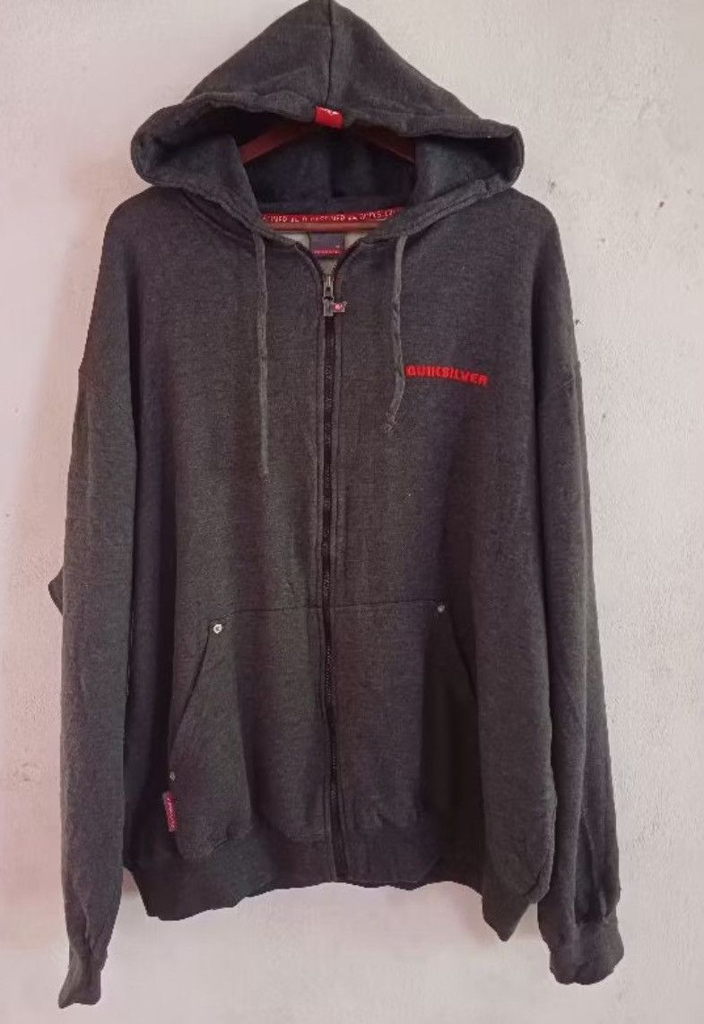 Quiksilver × Vintage Vintage Zip Hoodie Quick Silver Size US XL / EU 56 / 4 - 2 Thumbnail