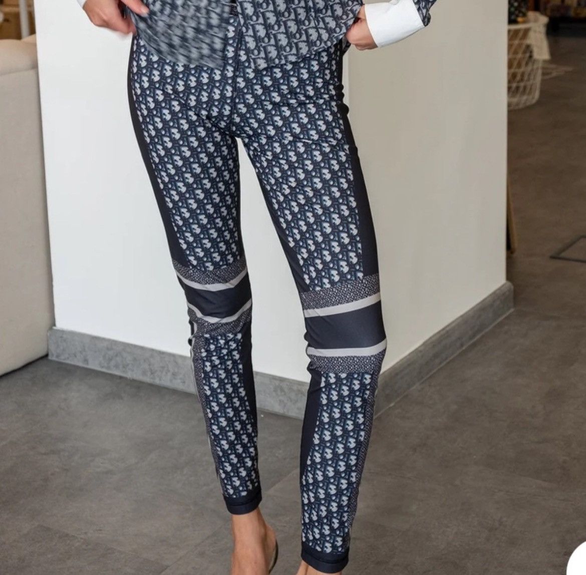 Dior Christian Dior Oblique Leggings Size 26" / US 2 / IT 38 - 3 Thumbnail