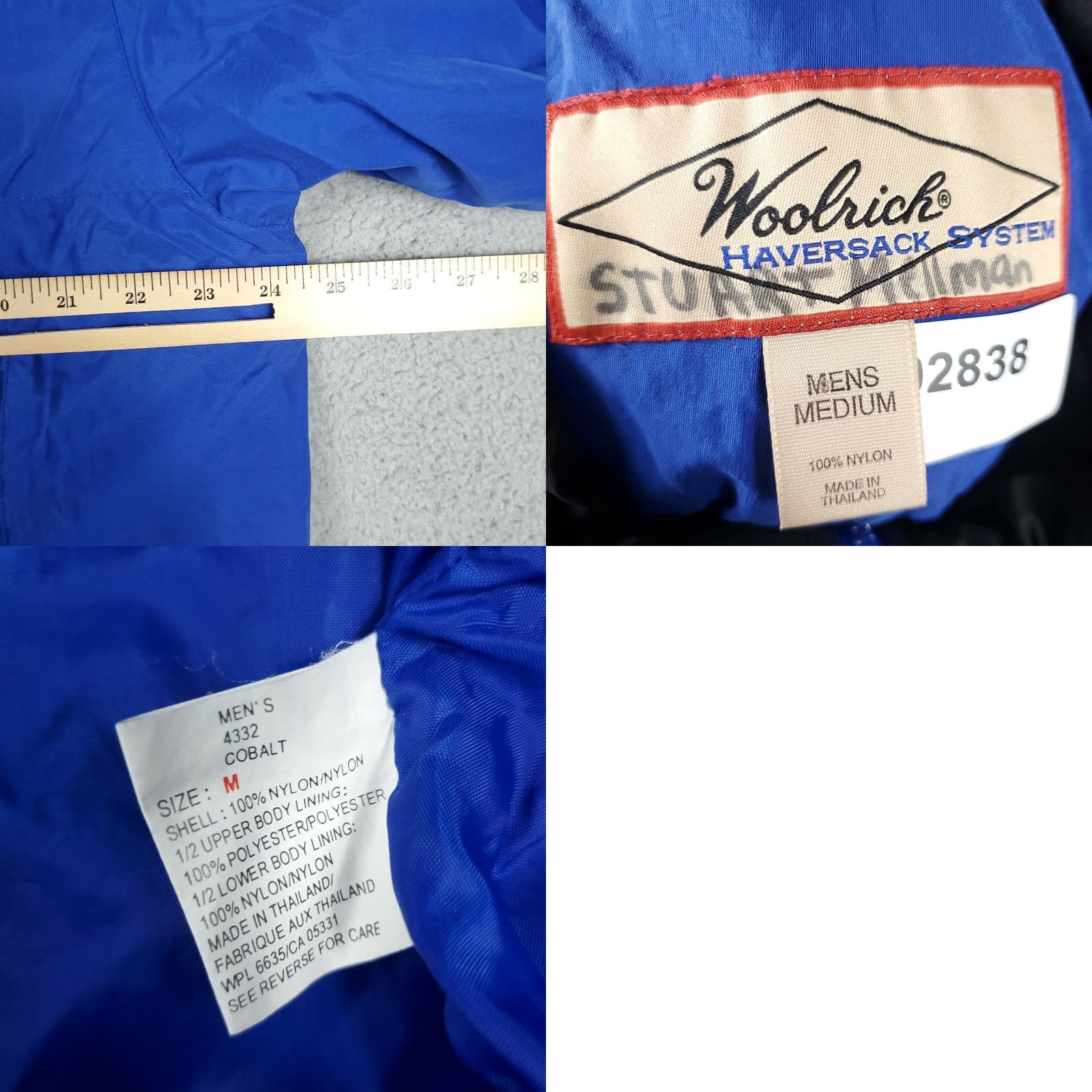 Vintage VINTAGE Woolrich Mens Medium Windbreaker Hoodie Jacket Nylon Blue All Seasons Outdoor Fall Winter Size US M / EU 48-50 / 2 - 8 Thumbnail