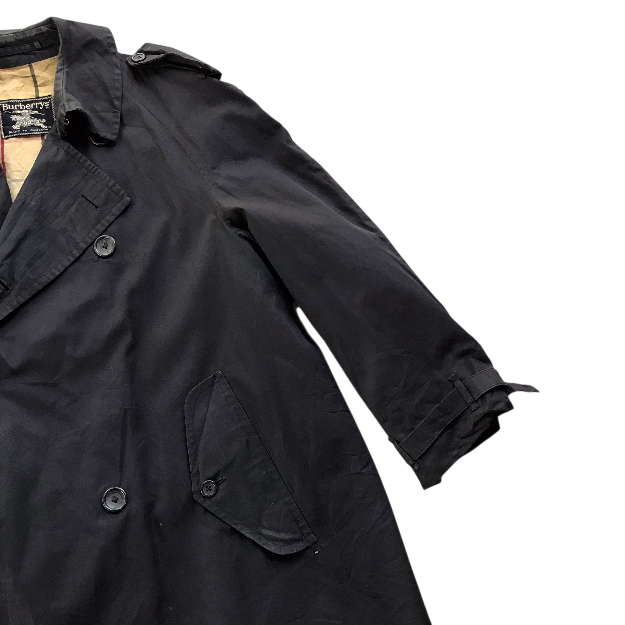 Burberry Rare Vintage 80s Burberry Nova Check Belted Commander II Size US L / EU 52-54 / 3 - 10 Thumbnail