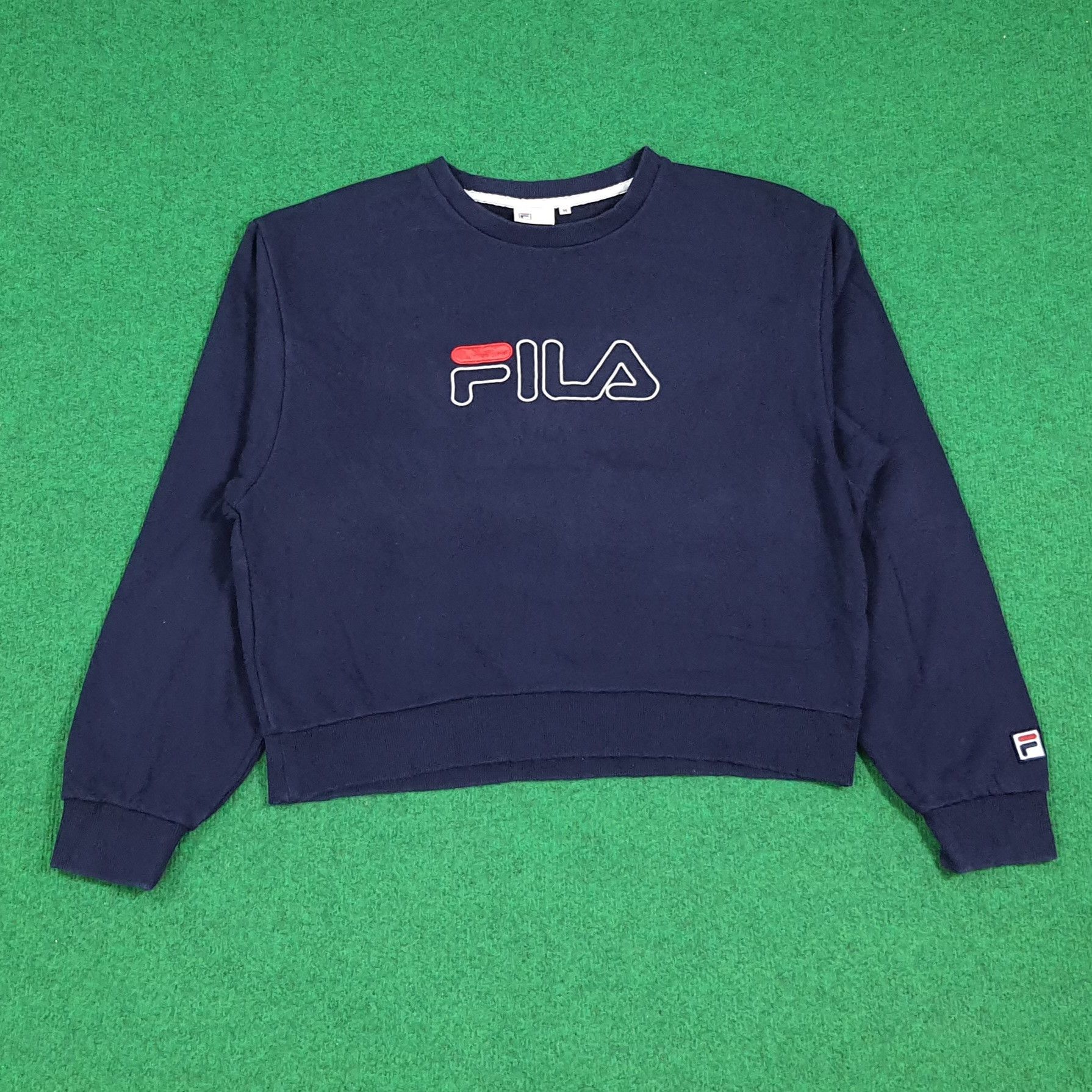 Fila Vintage FILA Sports Crop Top Sweatshirt C282N3 Size M / US 6-8 / IT 42-44 - 1 Thumbnail