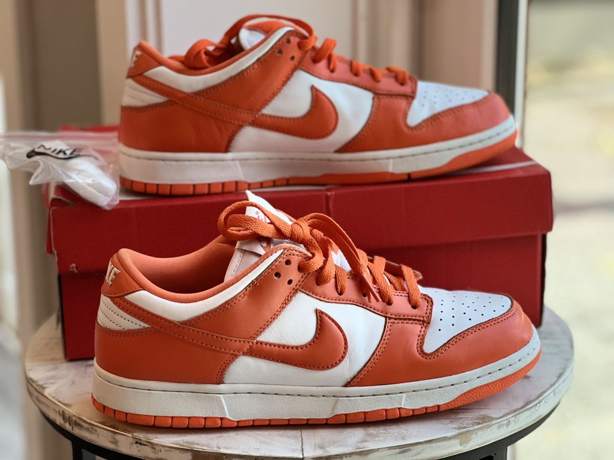 Nike Dunk Low SP Syracuse Orange CU1726-101 Orange size 10