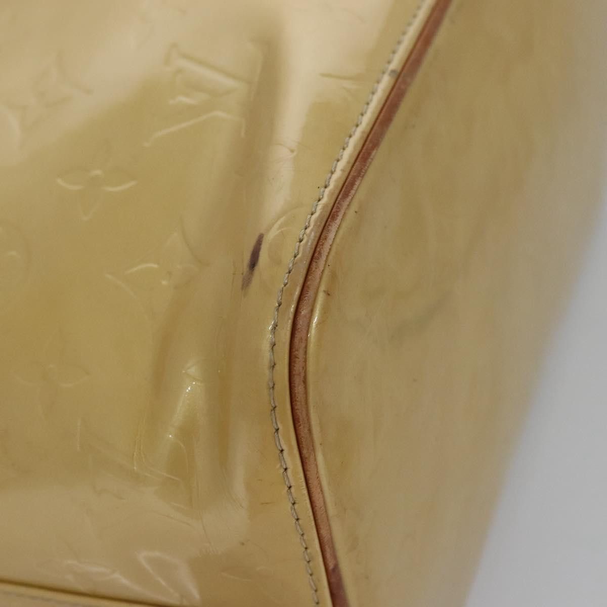 Louis Vuitton LOUIS VUITTON Monogram Vernis Houston Hand Bag Beige M91004 Size ONE SIZE - 15 Thumbnail