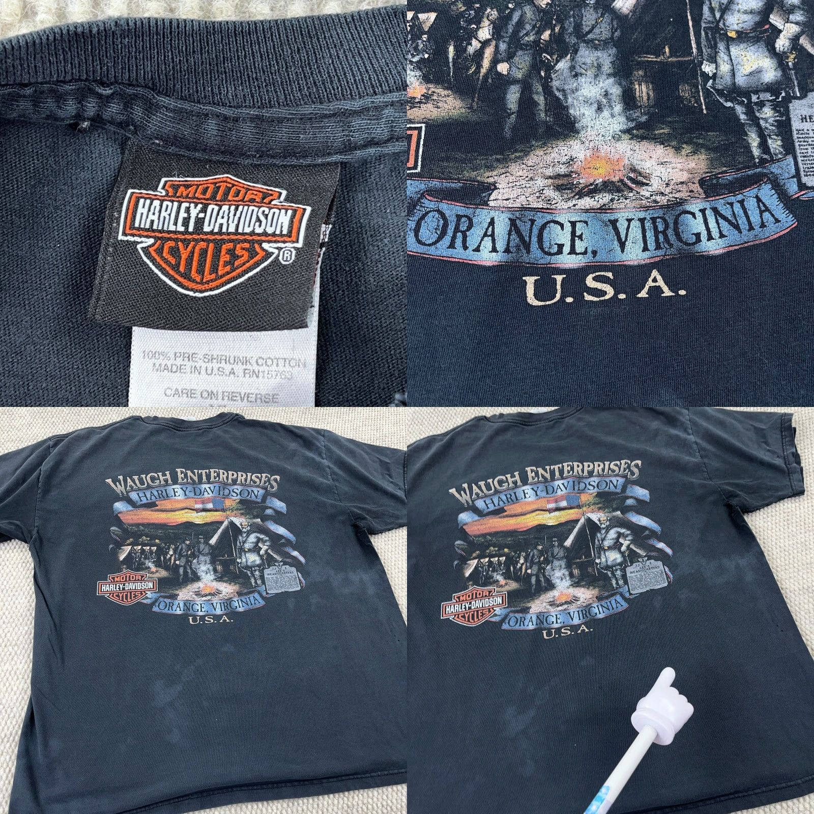 Harley Davidson VINTAGE Harley-Davidson Shirt Men XL Black Sun Faded Grunge Y2K Distressed Sun Faded Grunge Harley-Davidson Shirt Men XL Black Size US XL / EU 56 / 4 - 9 Thumbnail