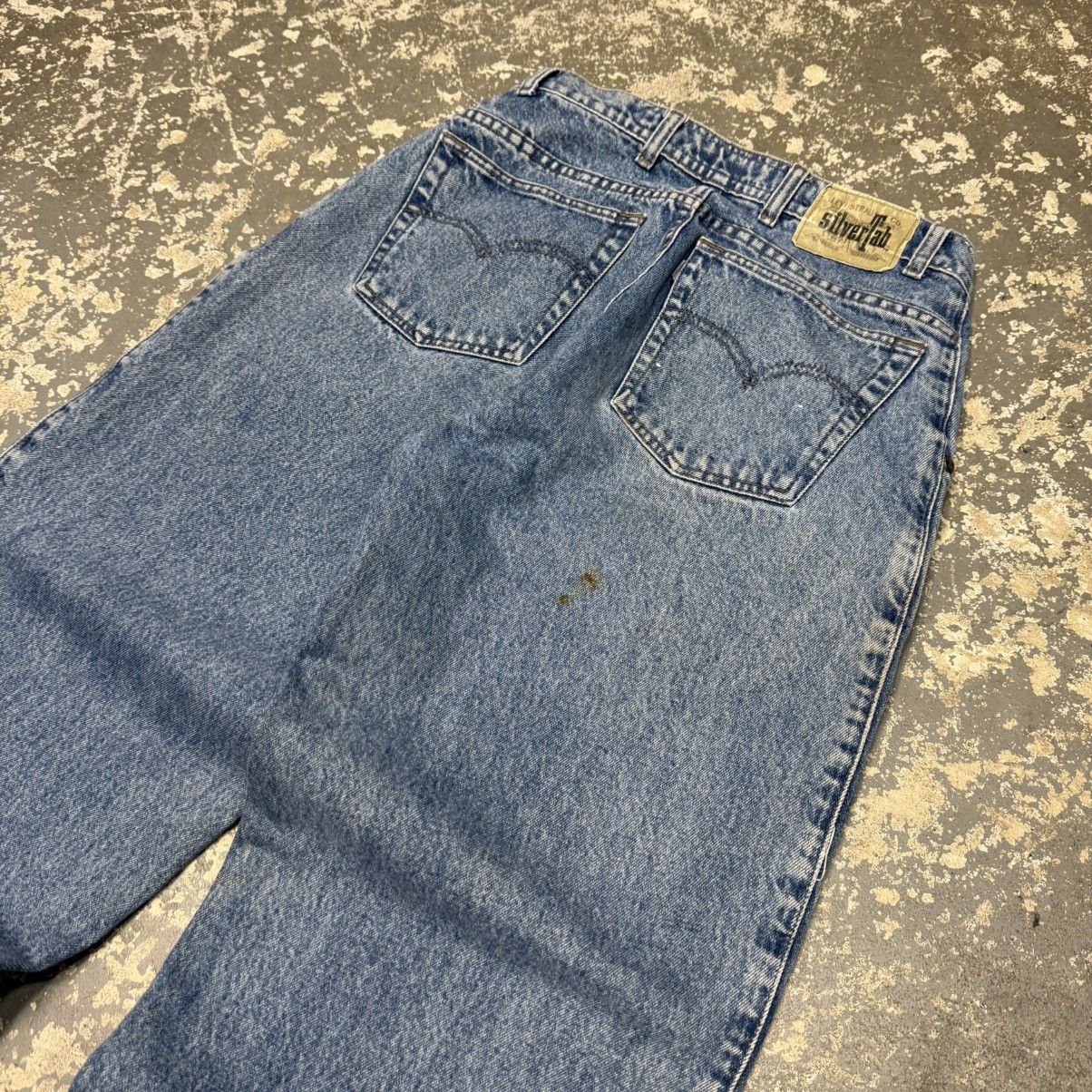 Levi's Vintage Levi’s Silvertab Light Wash Baggy Blue Jeans Pants Size US 28 / EU 44 - 3 Thumbnail